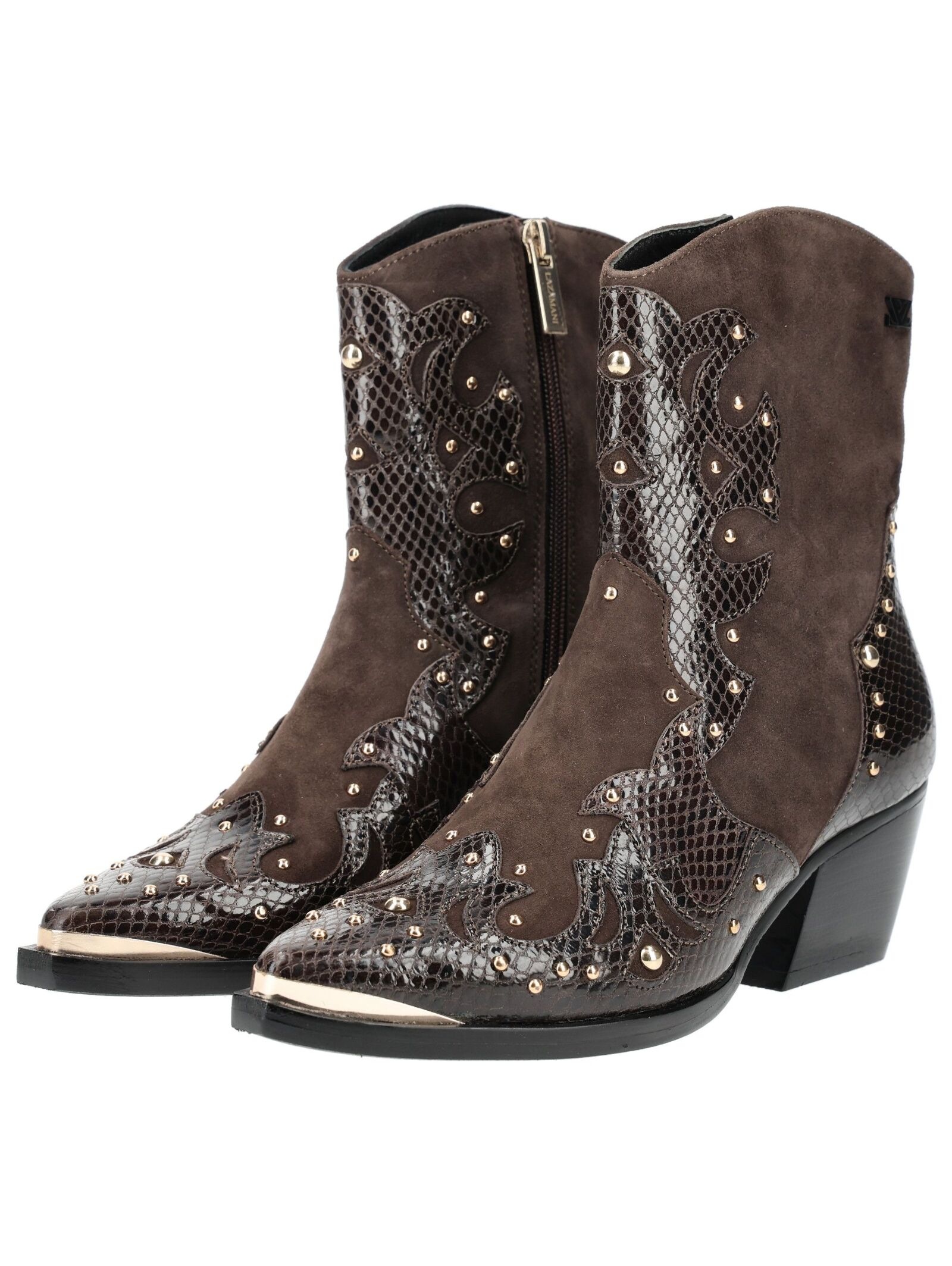 Lazamani Bikerboots »Lazamani Stiefelette Leder/Textil«