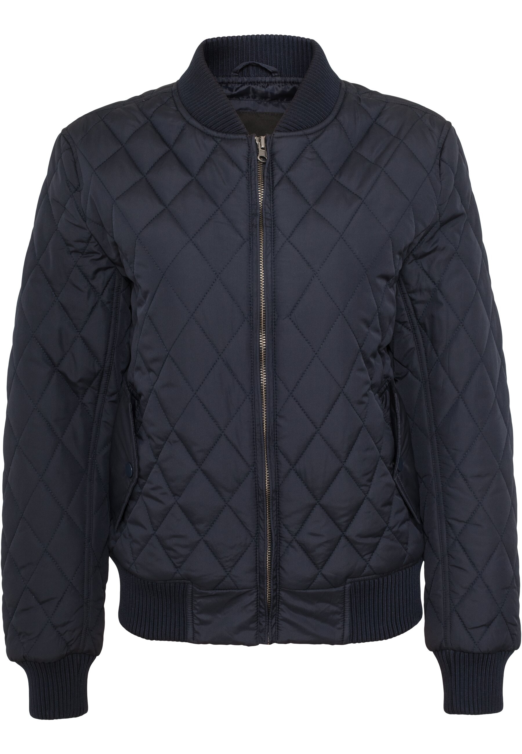 URBAN CLASSICS Allwetterjacke "Urban Classics Damen Ladies Diamond Quilt Nylon Jacket", (1 St.), ohne Kapuze