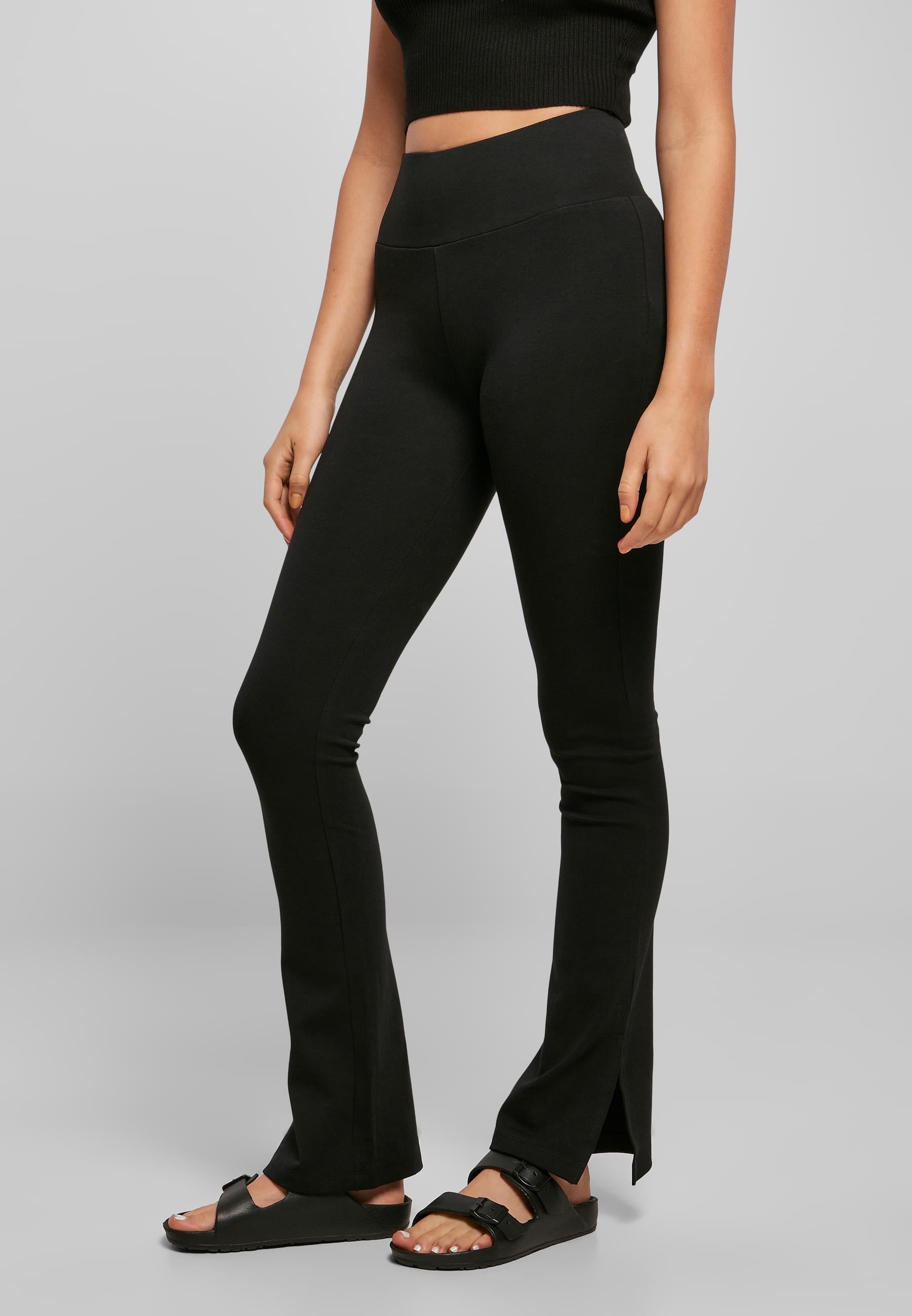 URBAN CLASSICS Leggings »Urban Classics Damen Ladies High Waist Side Slit Leggings«, (1 tlg.)