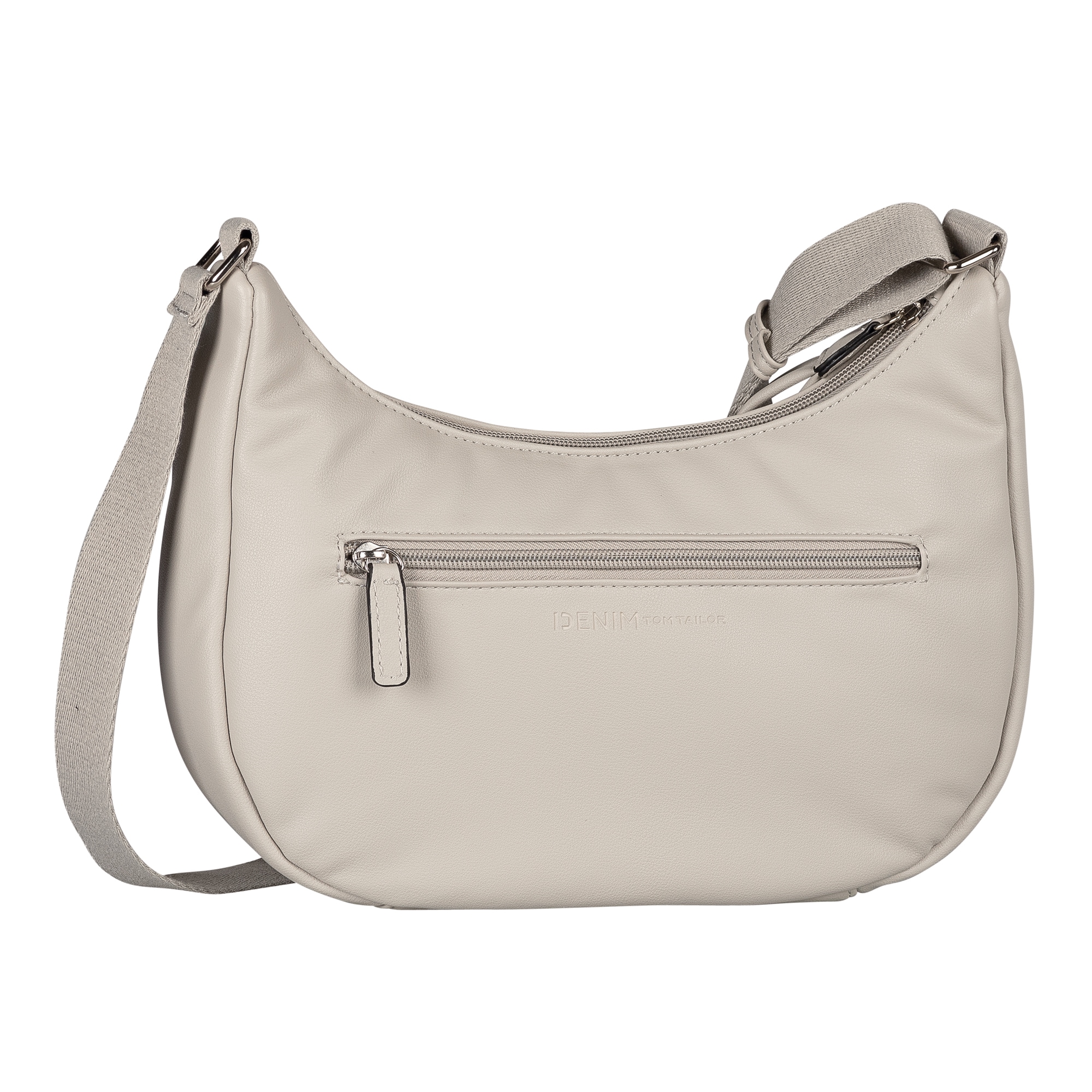 TOM TAILOR Denim Umhängetasche »Maye«, besondes soft wattiertes Lederimitat mit sportlichem Gewebeband