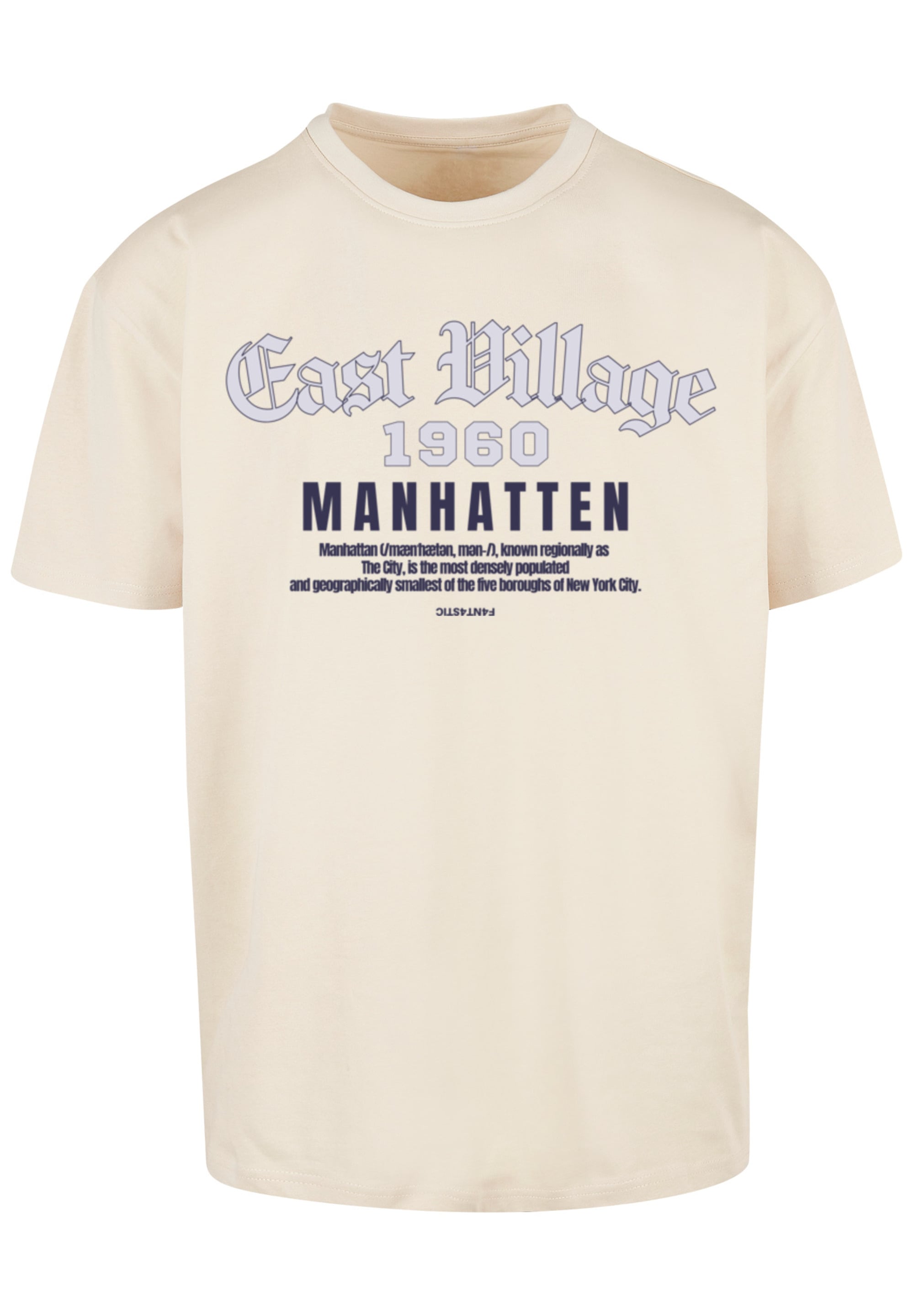 F4NT4STIC T-Shirt »East Village Manhatten OVERSIZE TEE«, Print