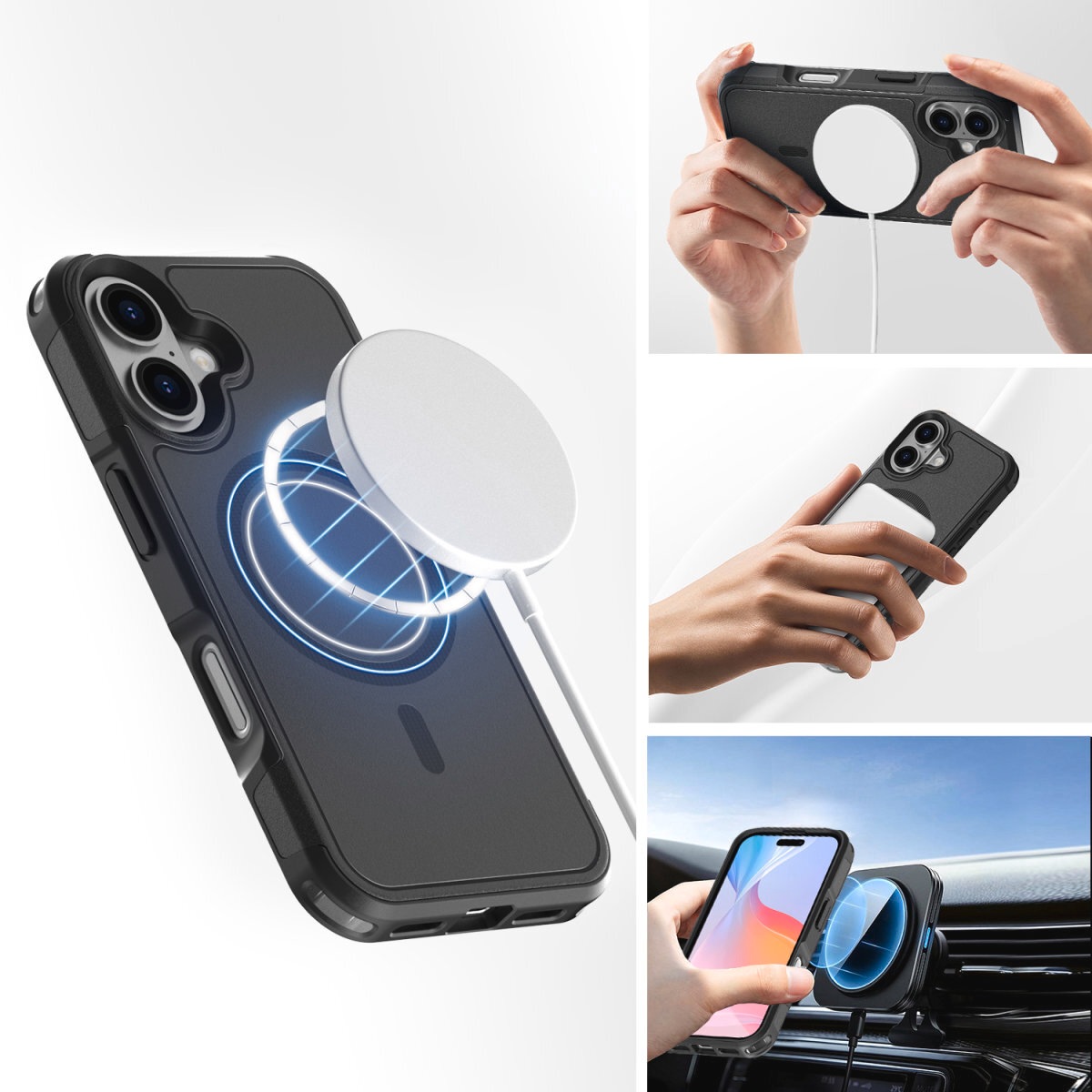 4smarts Handyhülle »Defend Case für Apple iPhone 16«, Backcover, Schutzhülle, Handyschutzhülle, Case, Schutzcase, stoßfest