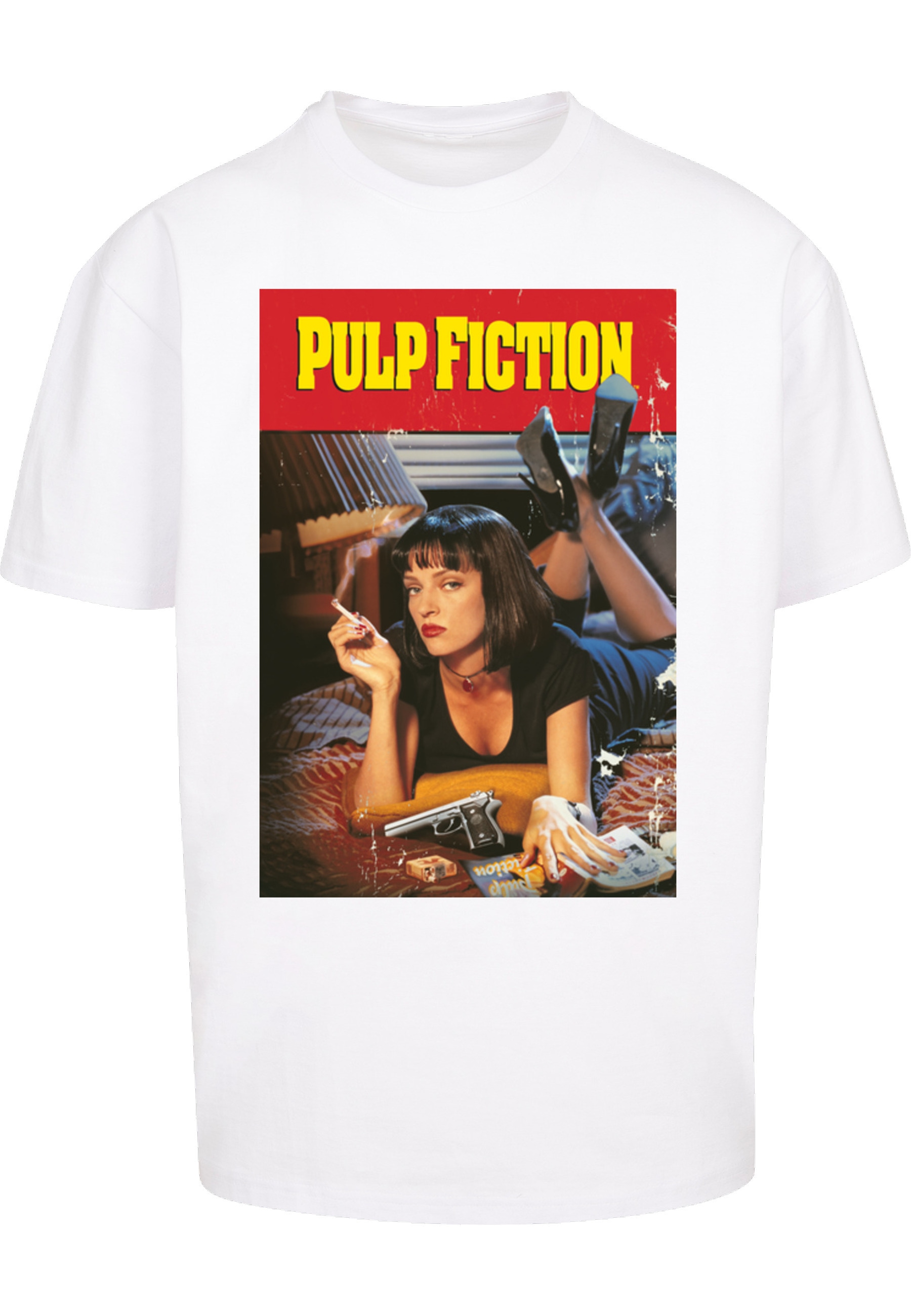 Merchcode T-Shirt "Merchcode Herren Pulp Fiction Poster Oversize Tee" 1 Stk.