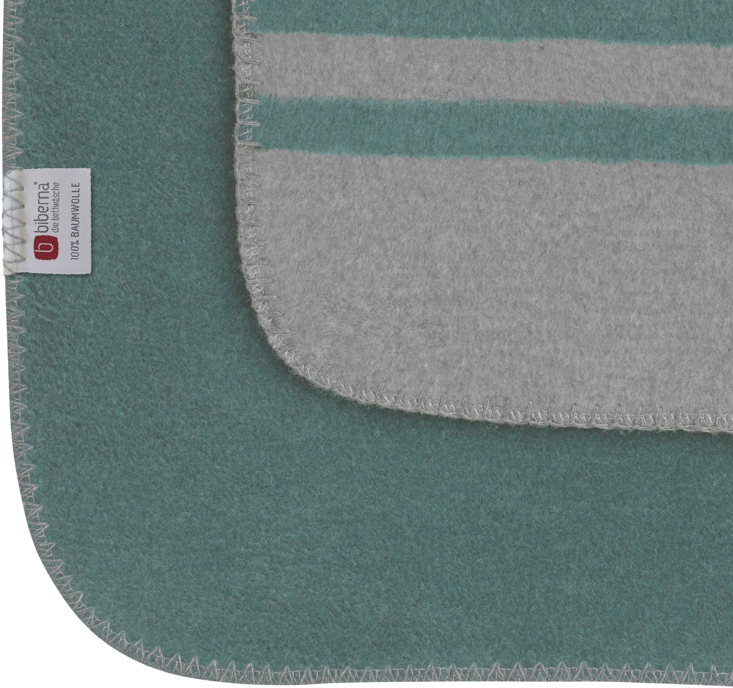 Biberna Wohndecke »Aras«, weiche Wohndecke mit Wendefunktion und Melangeoptik, Made in Germany