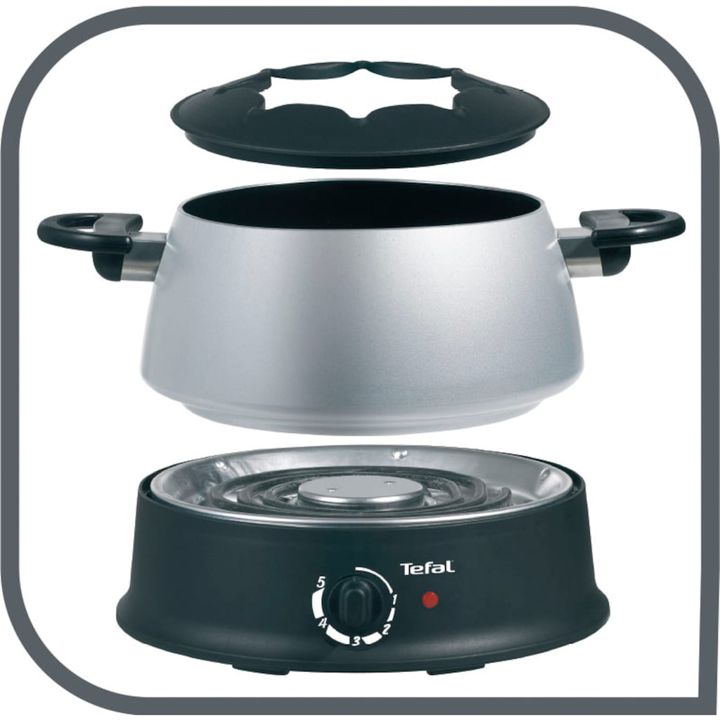 Tefal Elektro-Fondue »EF3000.10«, 6 wärmeisolierte Fondue-Gabeln