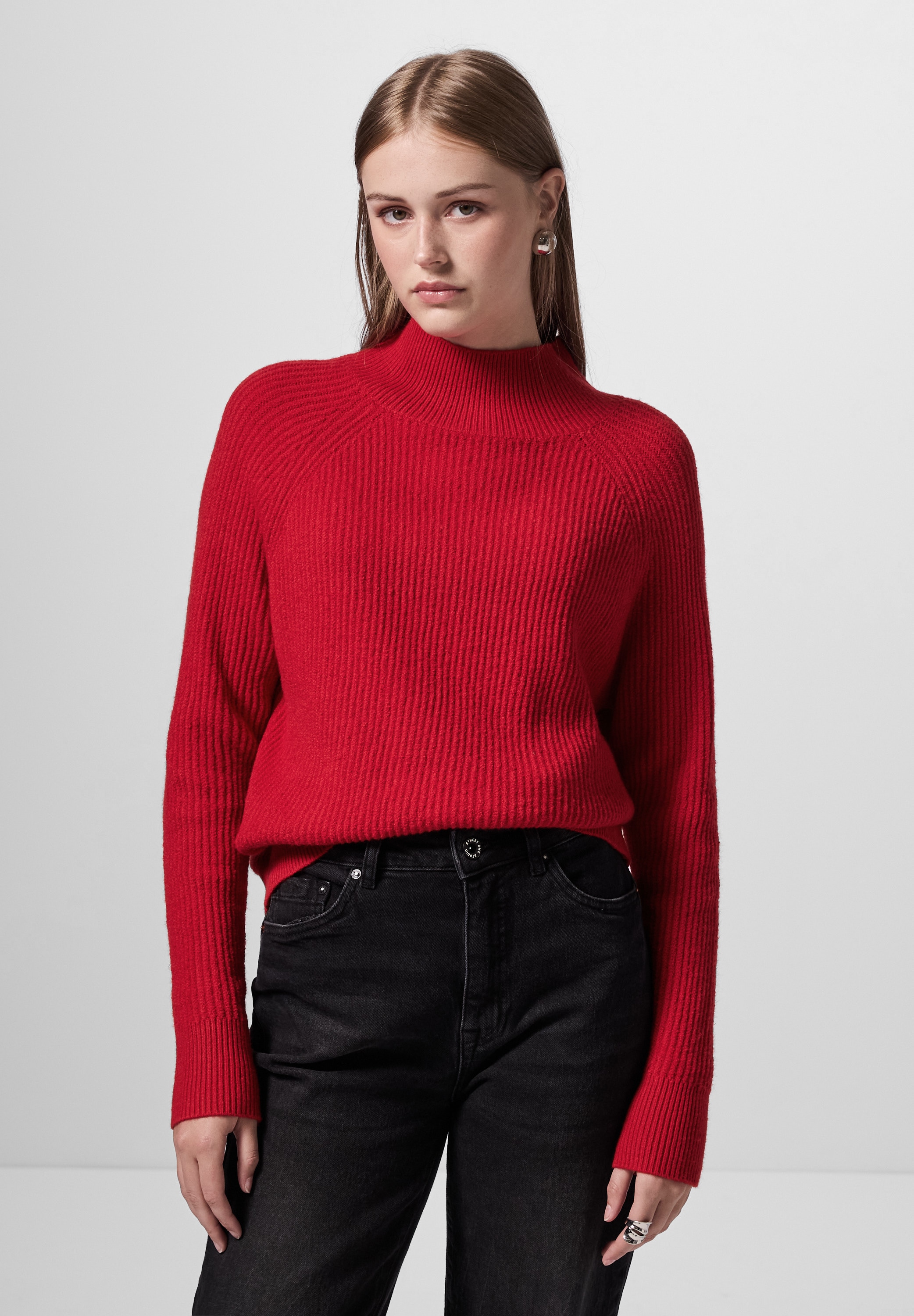 Strickpullover, mit Turtleneck