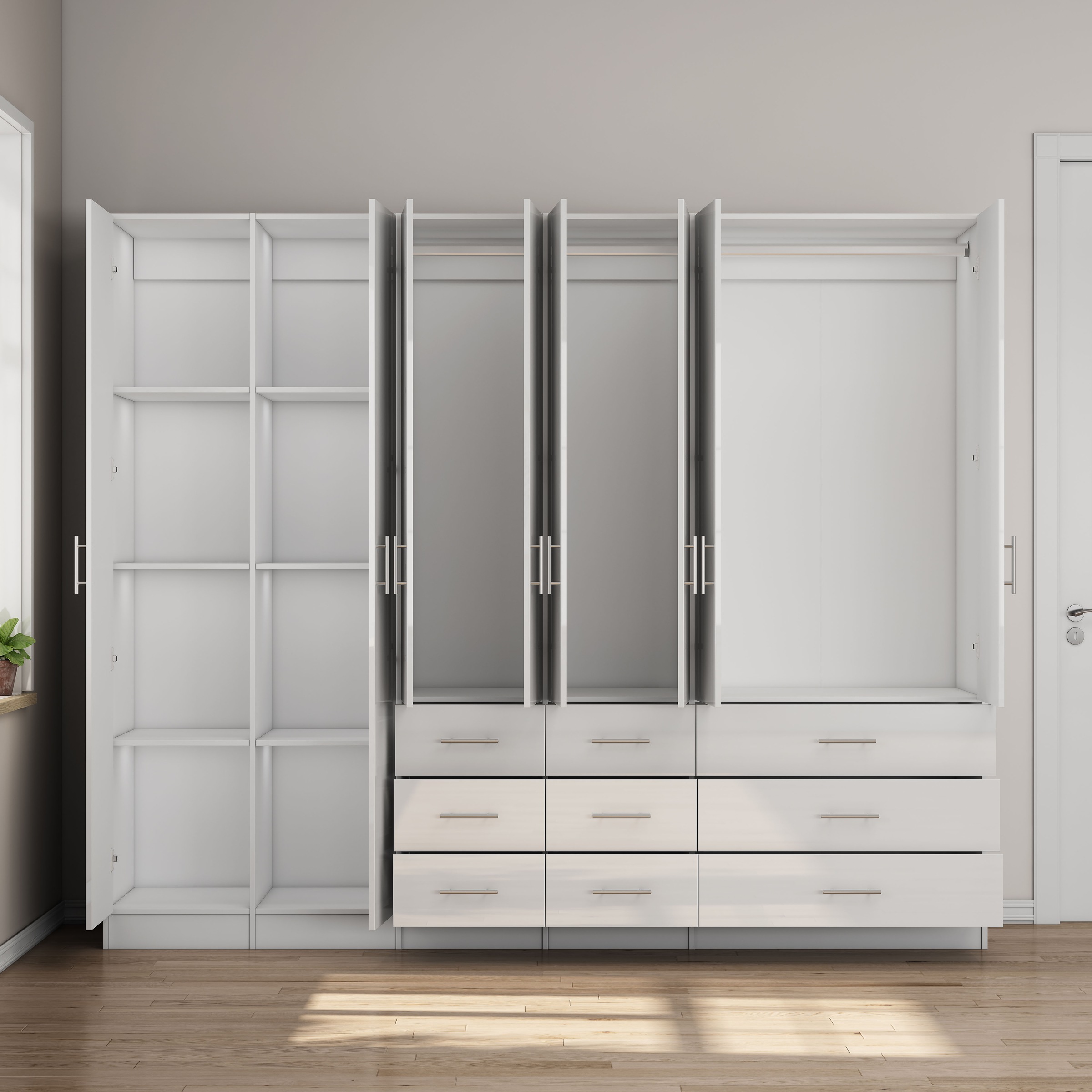 OTTO home Kleiderschrank »Trento Schlafzimmerschrank Garderobe Hochglanz Bestseller«