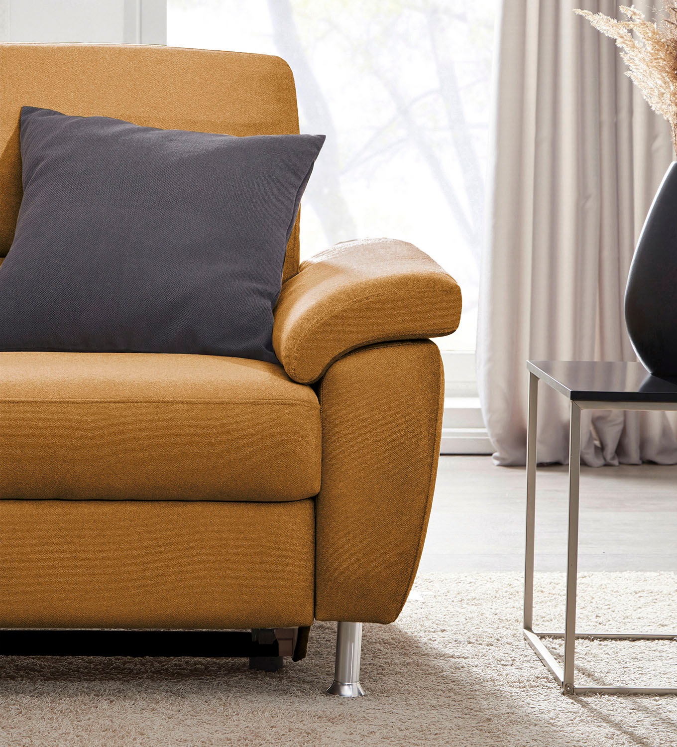 CALIZZA INTERIORS Ecksofa »Onyx L-Form«, Recamiere links oder rechts, wahlweise mit Bettfunktion, Breite 270 cm