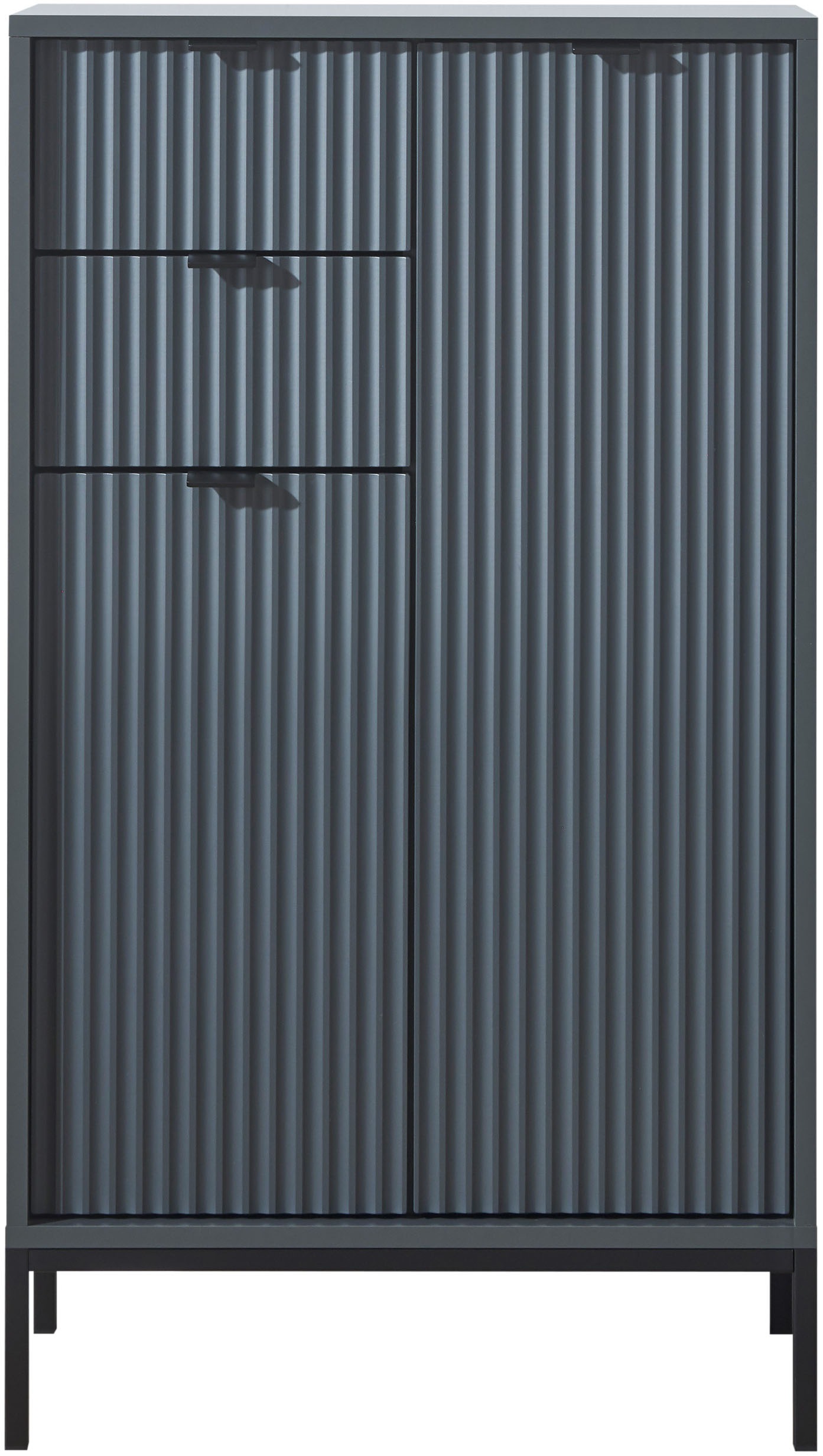 BASIC by Balculina Midischrank »Lucera Midischrank, Badezimmerschrank BxHxT 60x106x32«, (1 St.), Breite 60 cm, Tür L/R montierbar