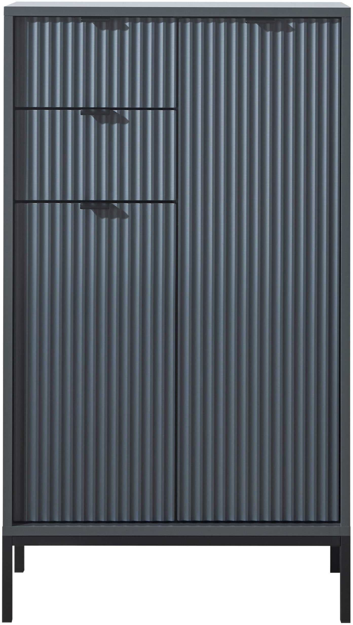 Thumbnail - BASIC by Balculina Midischrank "Lucera Midischrank, Badezimmerschrank BxHxT 60x106x32" 1 Stk. tlg. Breite 60 cm, Tür L/R...