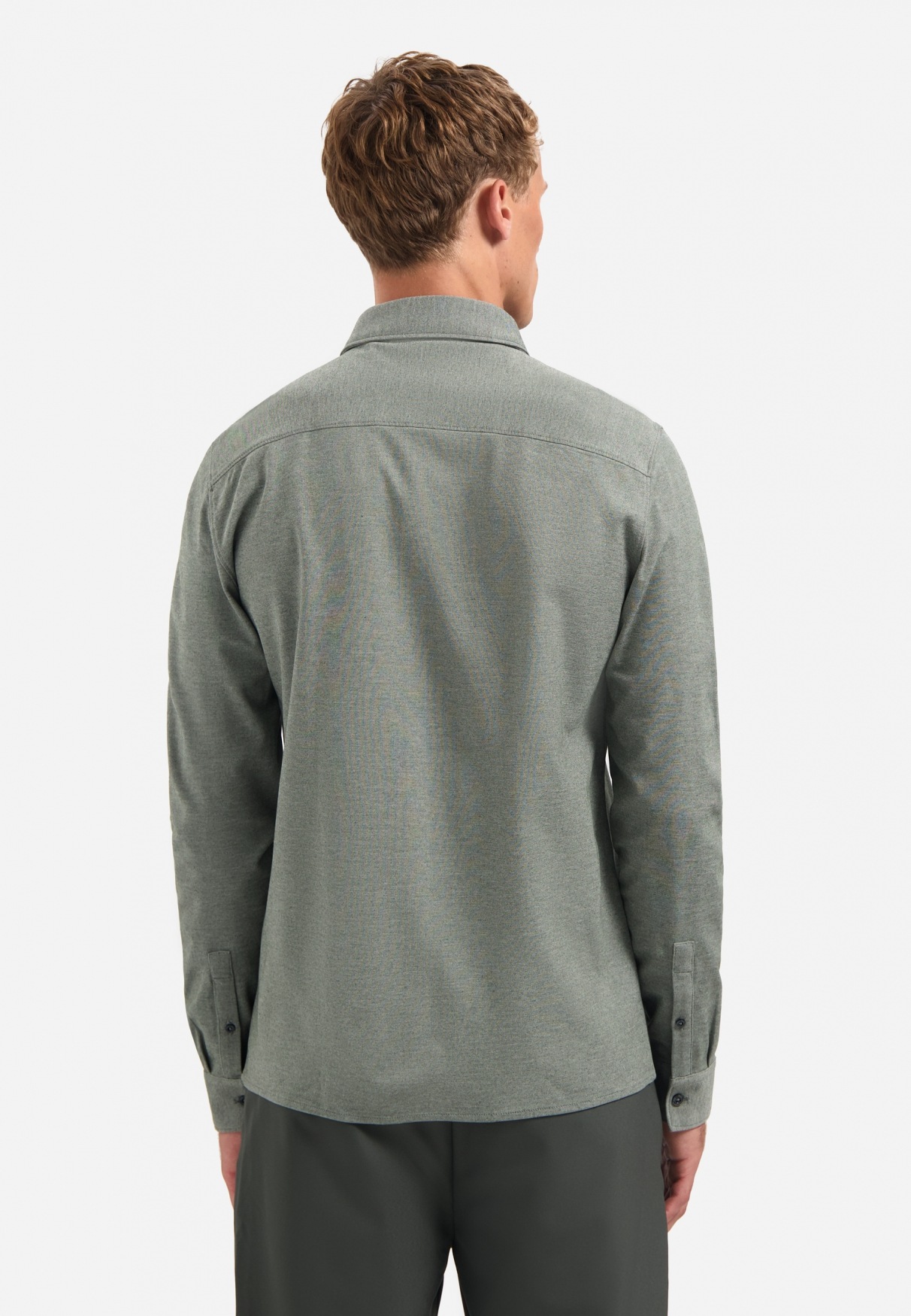 NO EXCESS Langarmhemd "No Excess Meliertes Jerseyhemd Shirt Jersey Melange günstig online kaufen