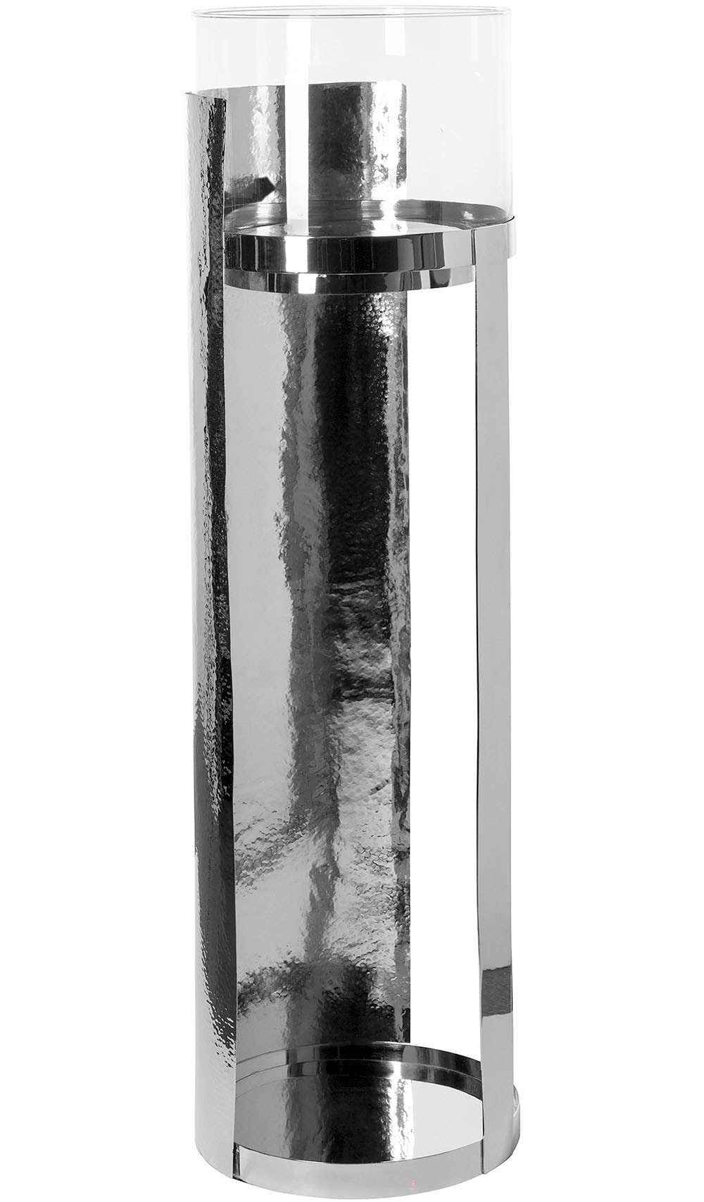 Fink Windlicht "MANIAC" Kerzenhalter, Säule aus Edelstahl, mit Glaszylinder günstig online kaufen