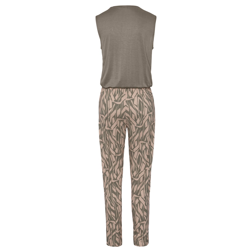 Buffalo Overall, (mit Bindegürtel), im 2-in-1-Look, sommerlicher Jumpsuit mit schmalem Bein