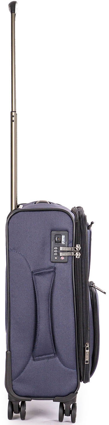 Stratic Weichgepäck-Trolley »Bendigo Light + S, navy«, 4 Rollen, Handgepäck Reisekoffer Reisegepäck TSA-Zahlenschloss