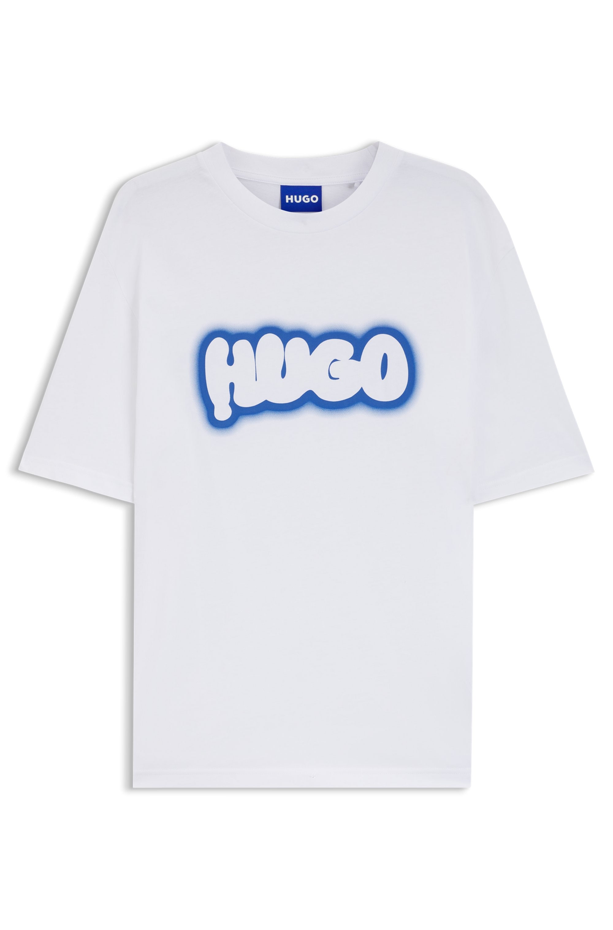 HUGO Blue T-Shirt »Nulibax«, Rundhalsausschnitt, regular fit, Logoprint