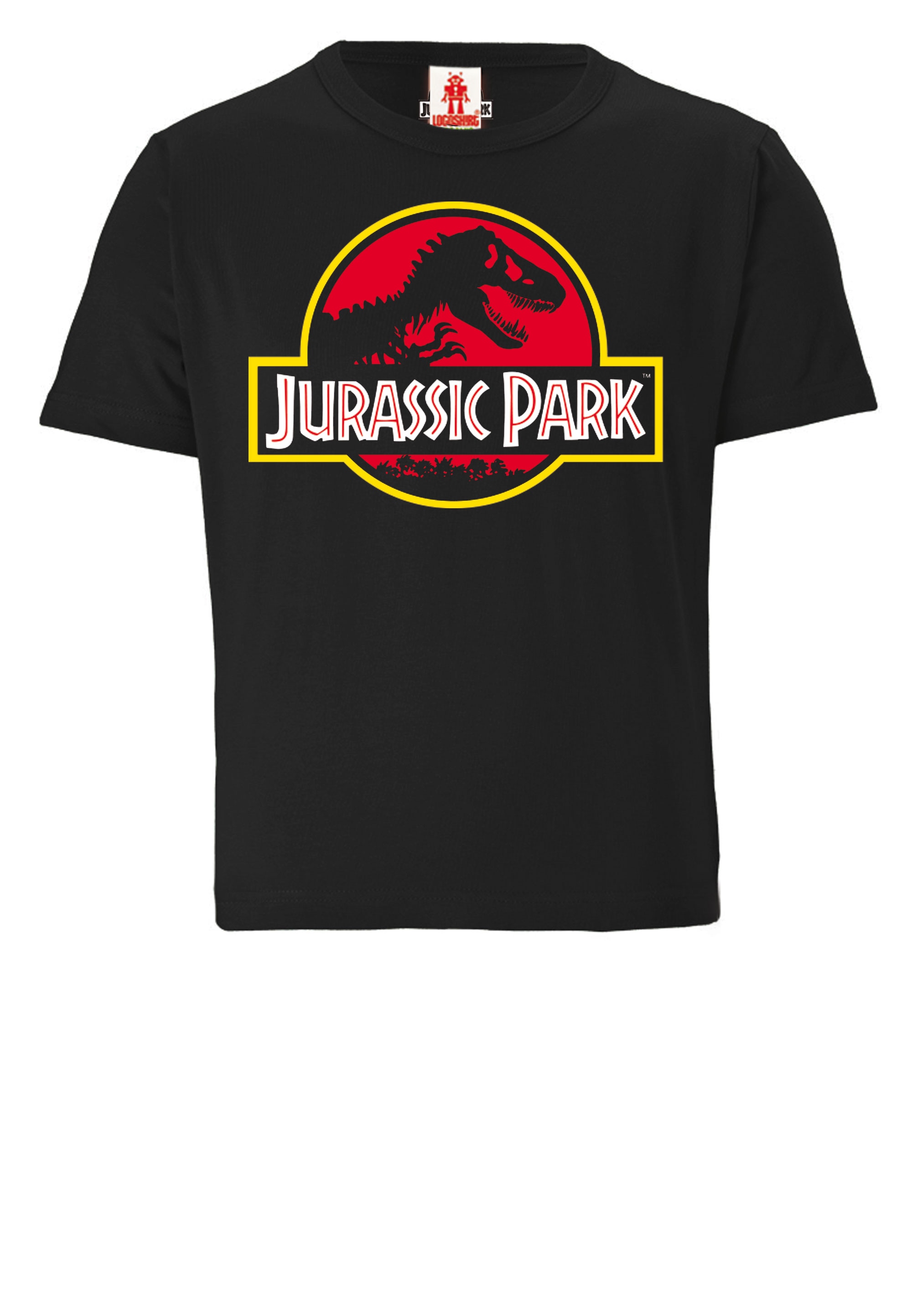 LOGOSHIRT T-Shirt »Jurassic Park Logo«, mit coolem Print