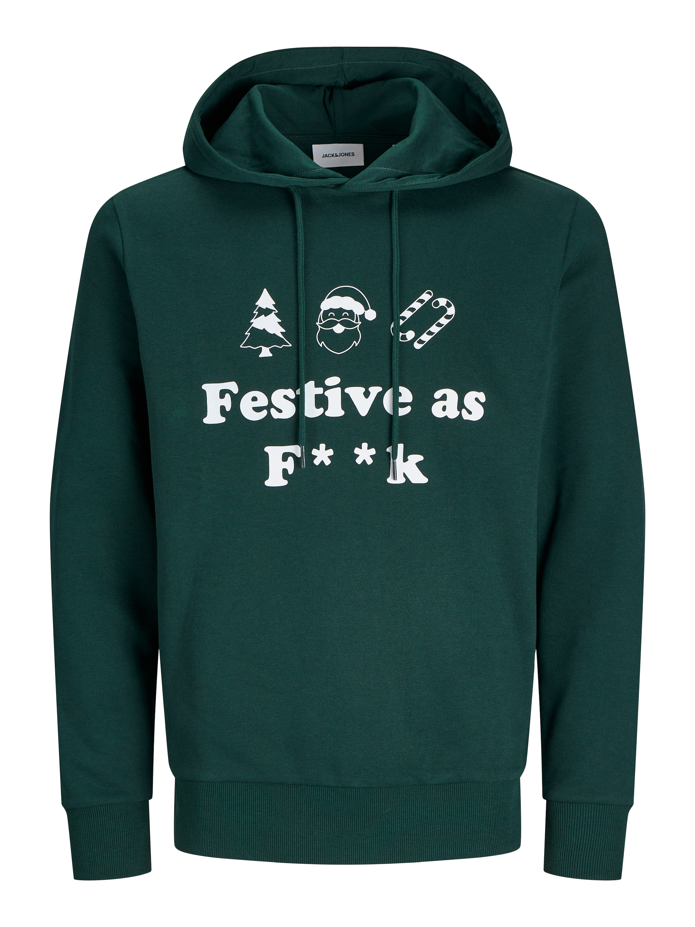 Jack & Jones Kapuzensweatshirt »JJXMAS ONE COLOR FUNNY SWEAT HOOD«
