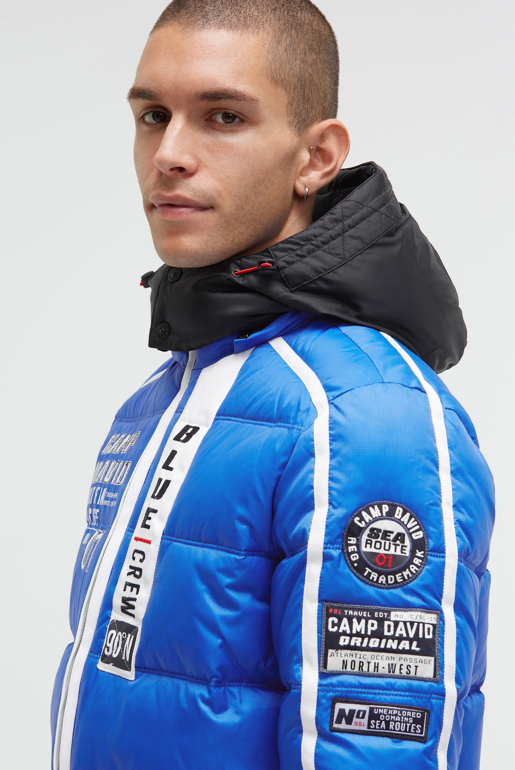 CAMP DAVID Winterjacke mit Kapuze mit abtrennbarer Kapuze