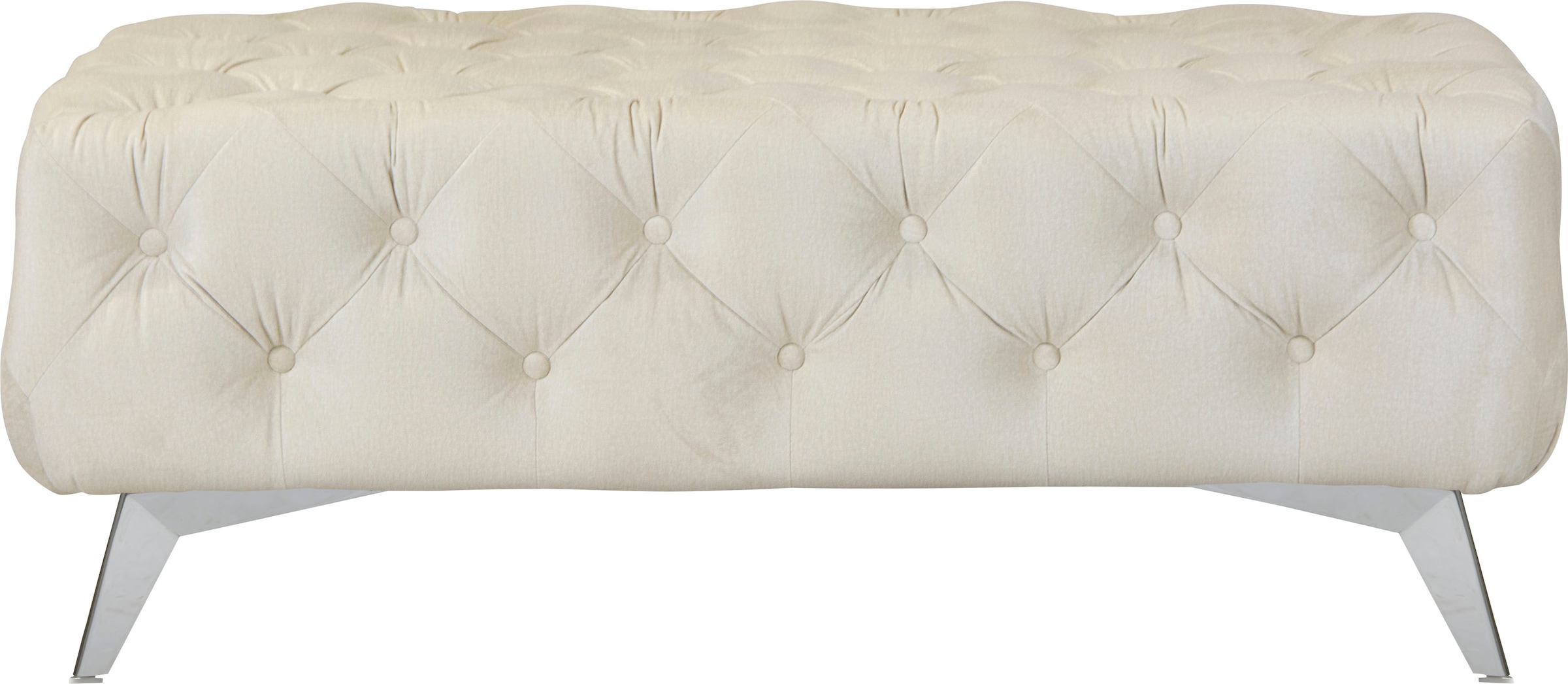 Home affaire Polsterhocker "Amaury" Chesterfield-Optik, Breite 120cm, Fußfa günstig online kaufen