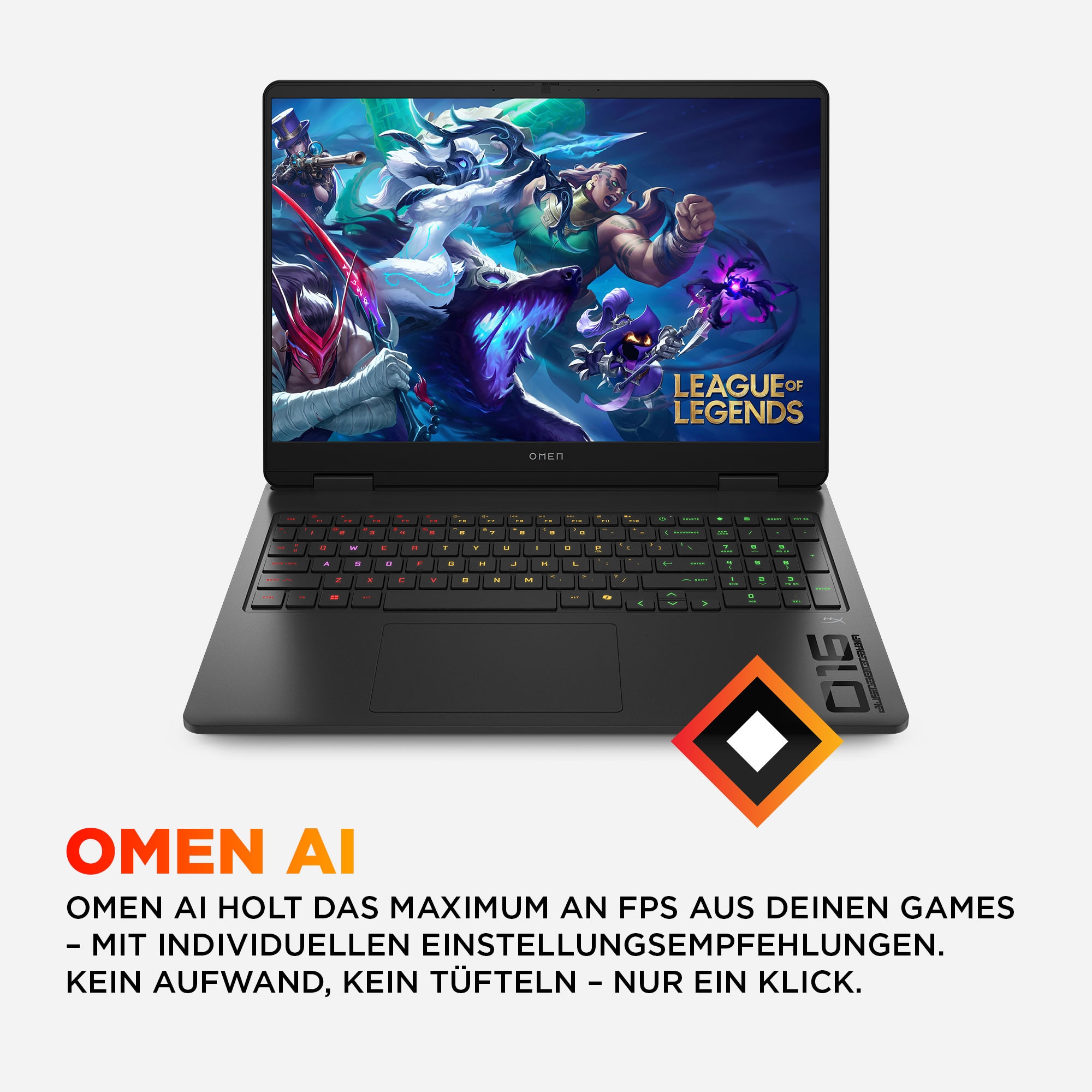 HP Gaming-Notebook »OMEN 16-am Intel«, 40,64 cm, / 16 Zoll, Intel, Core i7, GeForce RTX 5060, 1000 GB SSD