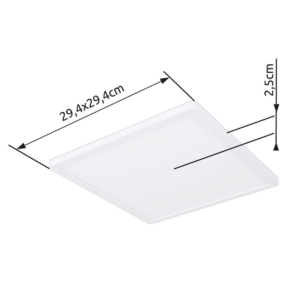 GLOBO LIGHTING LED Deckenleuchte »SAPANA«, Leuchtmittel LED-Modul | LED fest integriert, Deckenlampe/Quadrat/Wohnzimmer/Schlafzimmer/modern