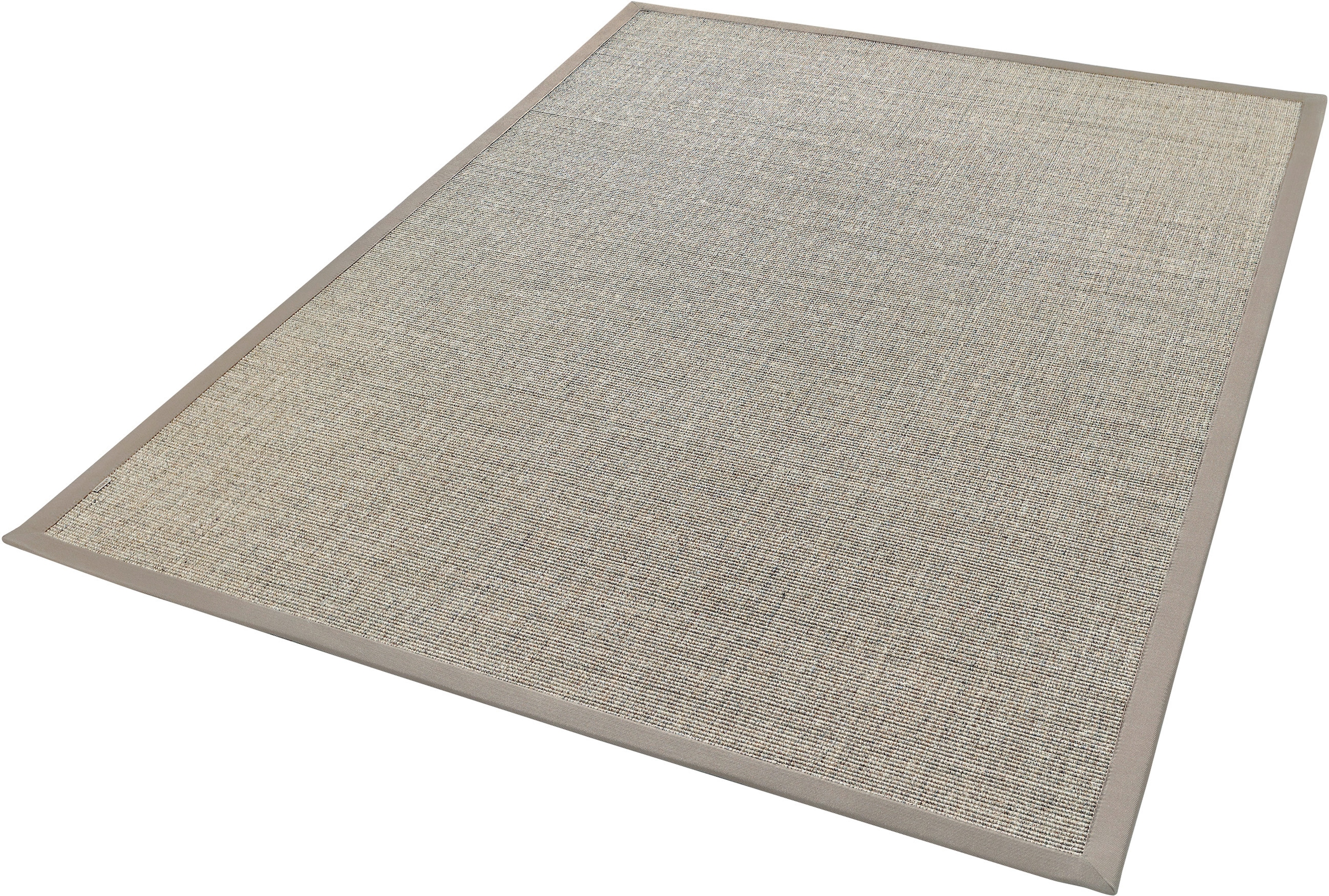 Dekowe Sisalteppich "Mara S2 mit Bordüre", rechteckig, 5 mm Höhe, Flachgewebe, Material: 100% Sisal, Wohnzimmer, Kundenl