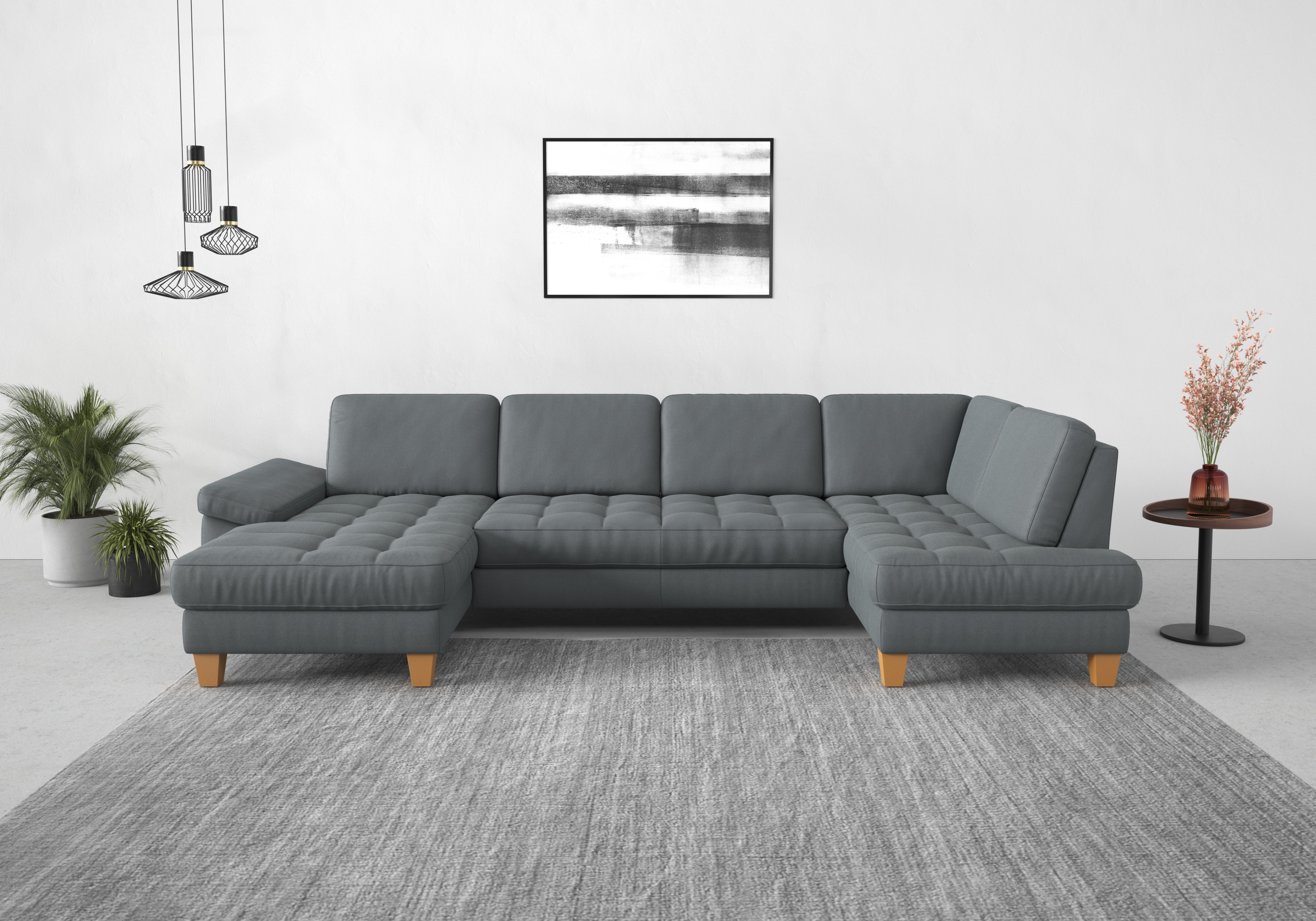 Thumbnail - sit&more Wohnlandschaft "Westham U-Form" wahlweise mit Bettfunktion, Bettkasten, Sitztiefenverstellung