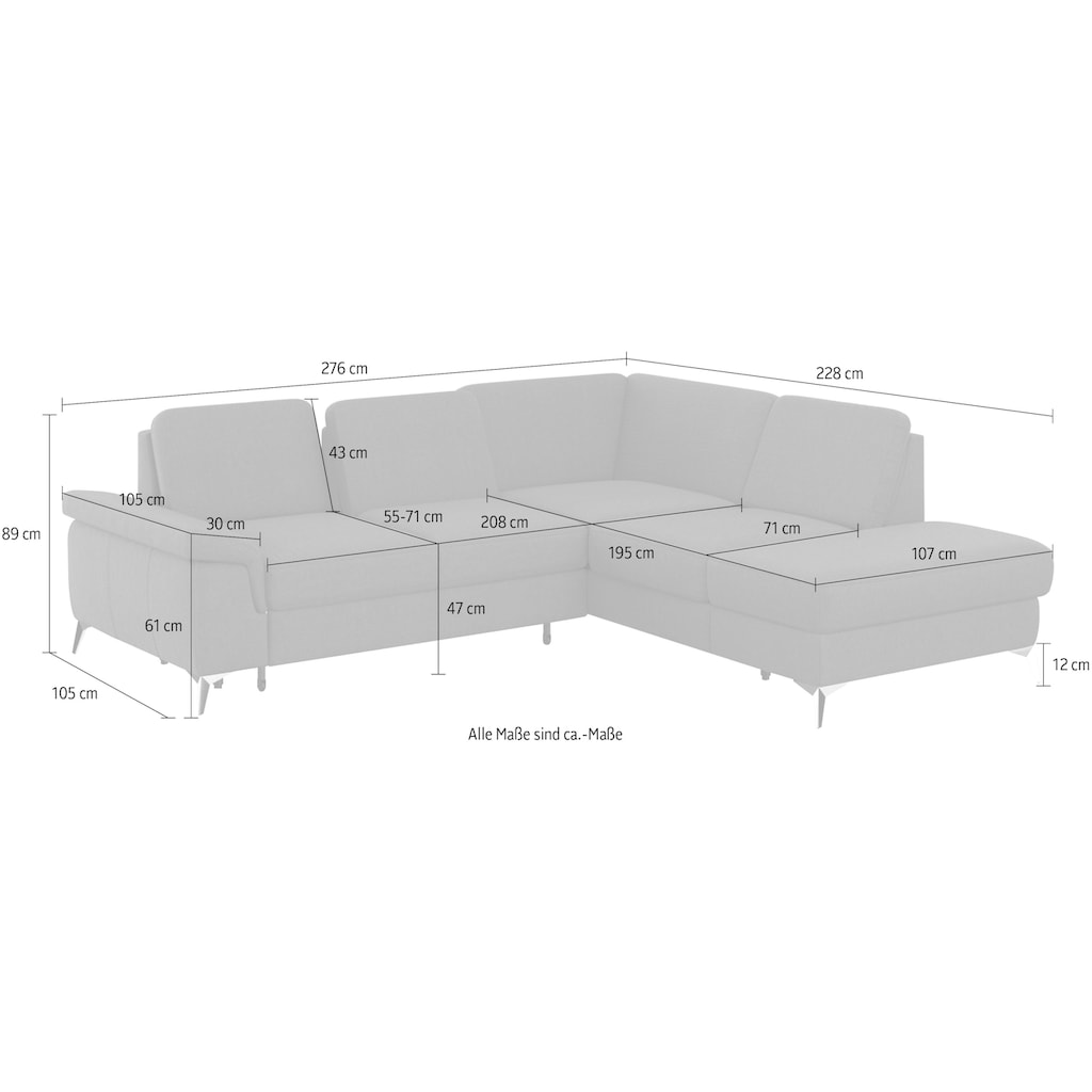 sit&more Ecksofa »Padua«