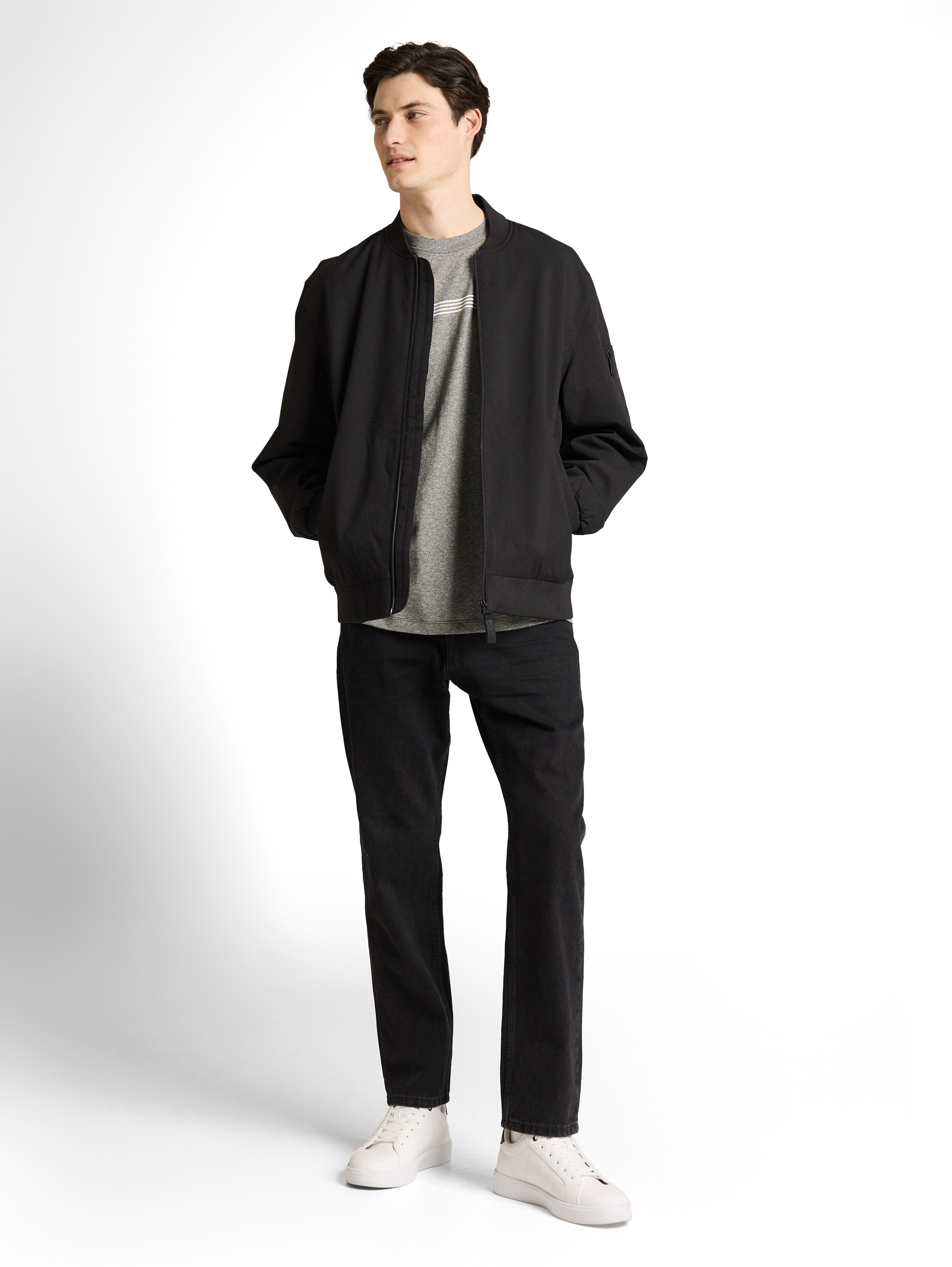 TOM TAILOR Denim T-Shirt in Melange-Optik