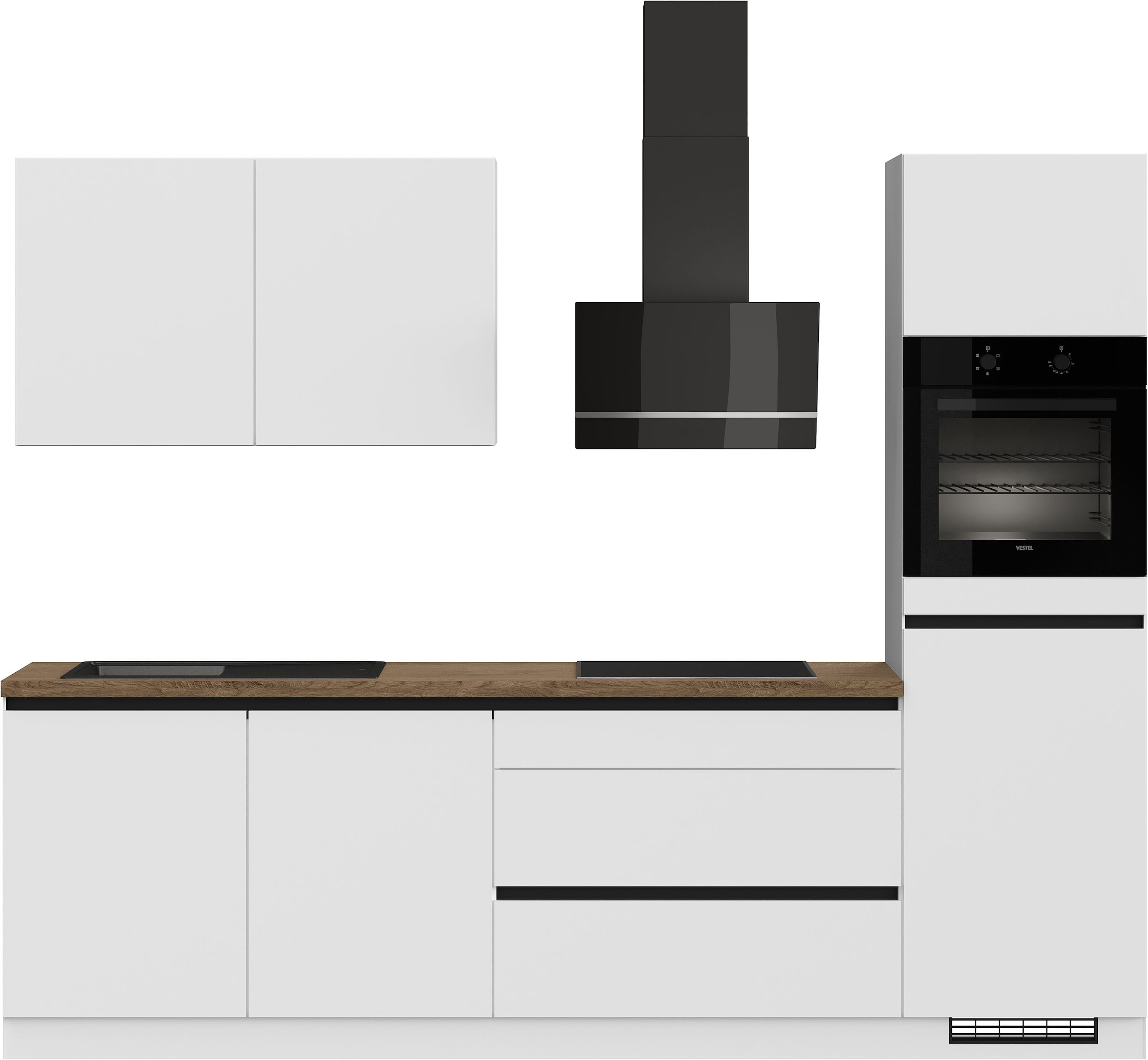 IMPULS KÜCHEN Küchenzeile ""Dublin", Anti Fingerprint Oberfläche, Schubkäst günstig online kaufen