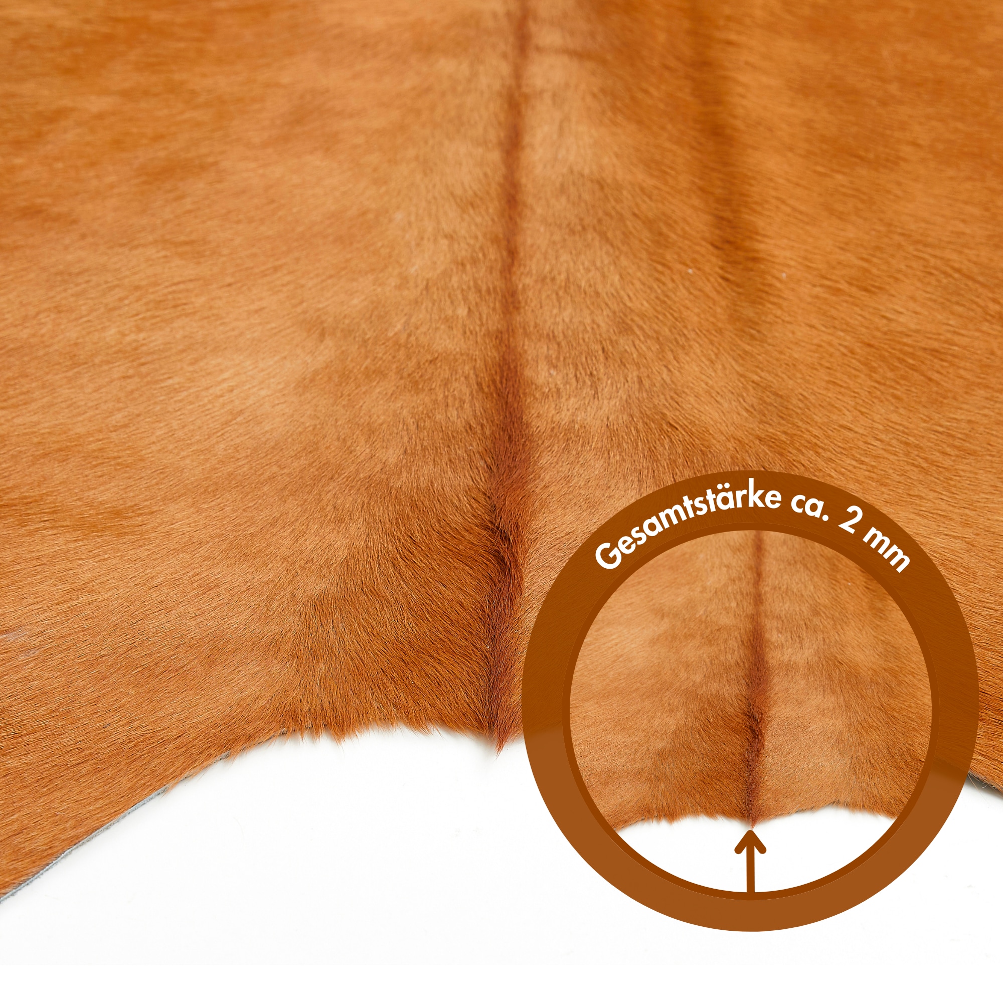 LUXOR living Fellteppich »Rinderfell«, fellförmig, 3 mm Höhe, echtes Rinderfell, Naturprodukt - daher ist jedes Fell ein Einzelstück