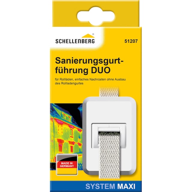 SCHELLENBERG Rollladen-Gurtführung »Sanierungsgurtführung DUO Maxi«, (1 St.),  mit Bürstendichtung ideal für Sanierungsarbeiten, 60x85x20 mm | BAUR