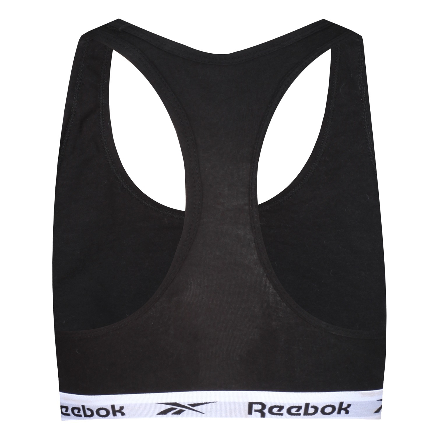 Thumbnail - Reebok Bustier "FRANKIE" 2er-Pack, breite Träger, ohne Verschluss, ohne Bügel, mit Logo, Baumwollmix