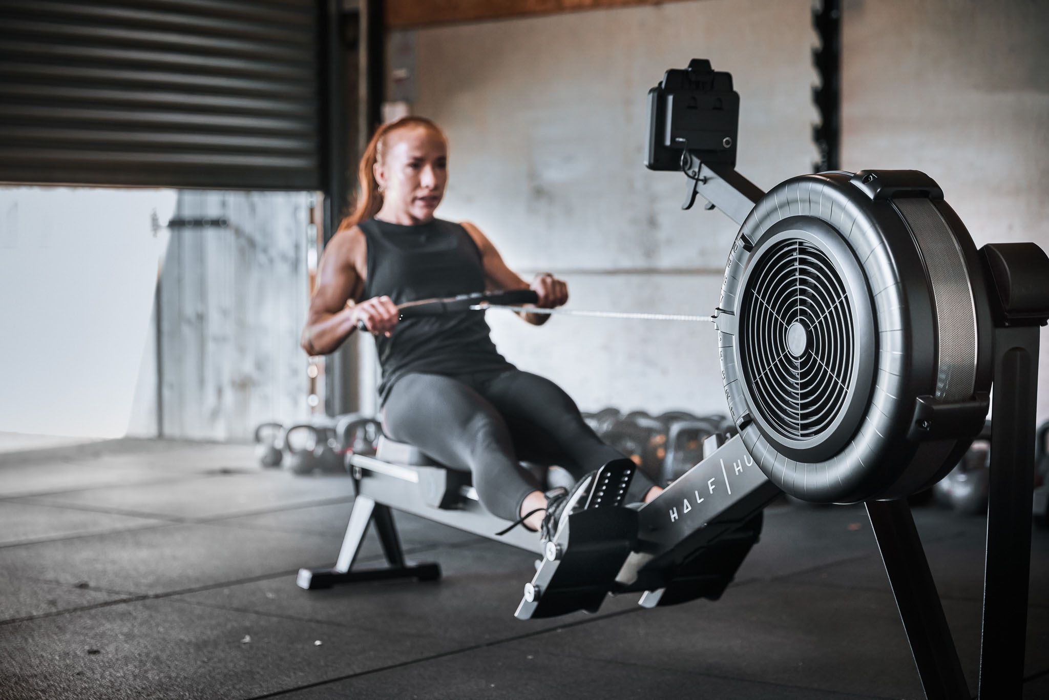 Half Human Rudergerät »Air Rower Rudergerät«, Rudermaschine, 10 Widerstandsstufen