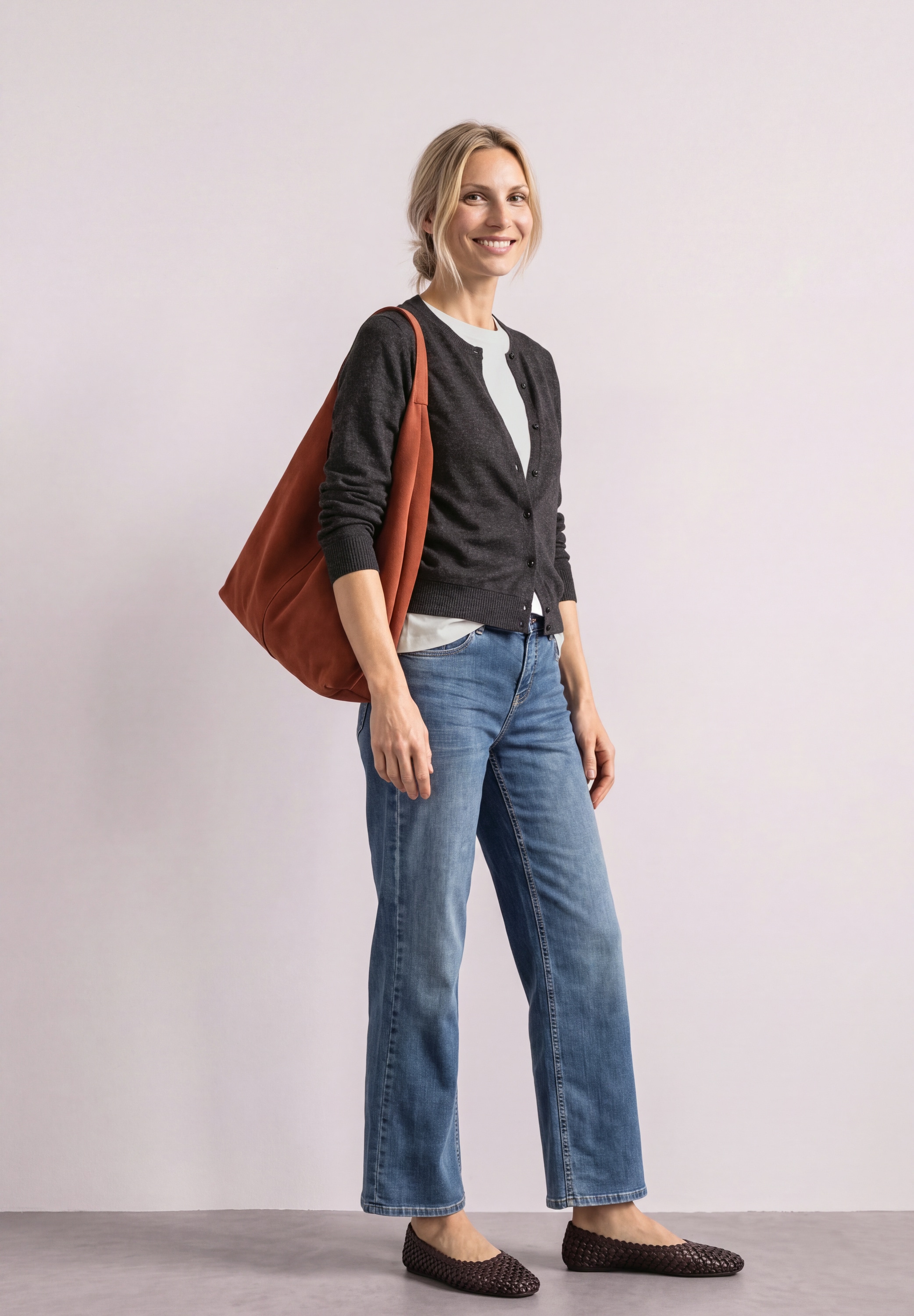 STREET ONE Cardigan aus softem Materialmix