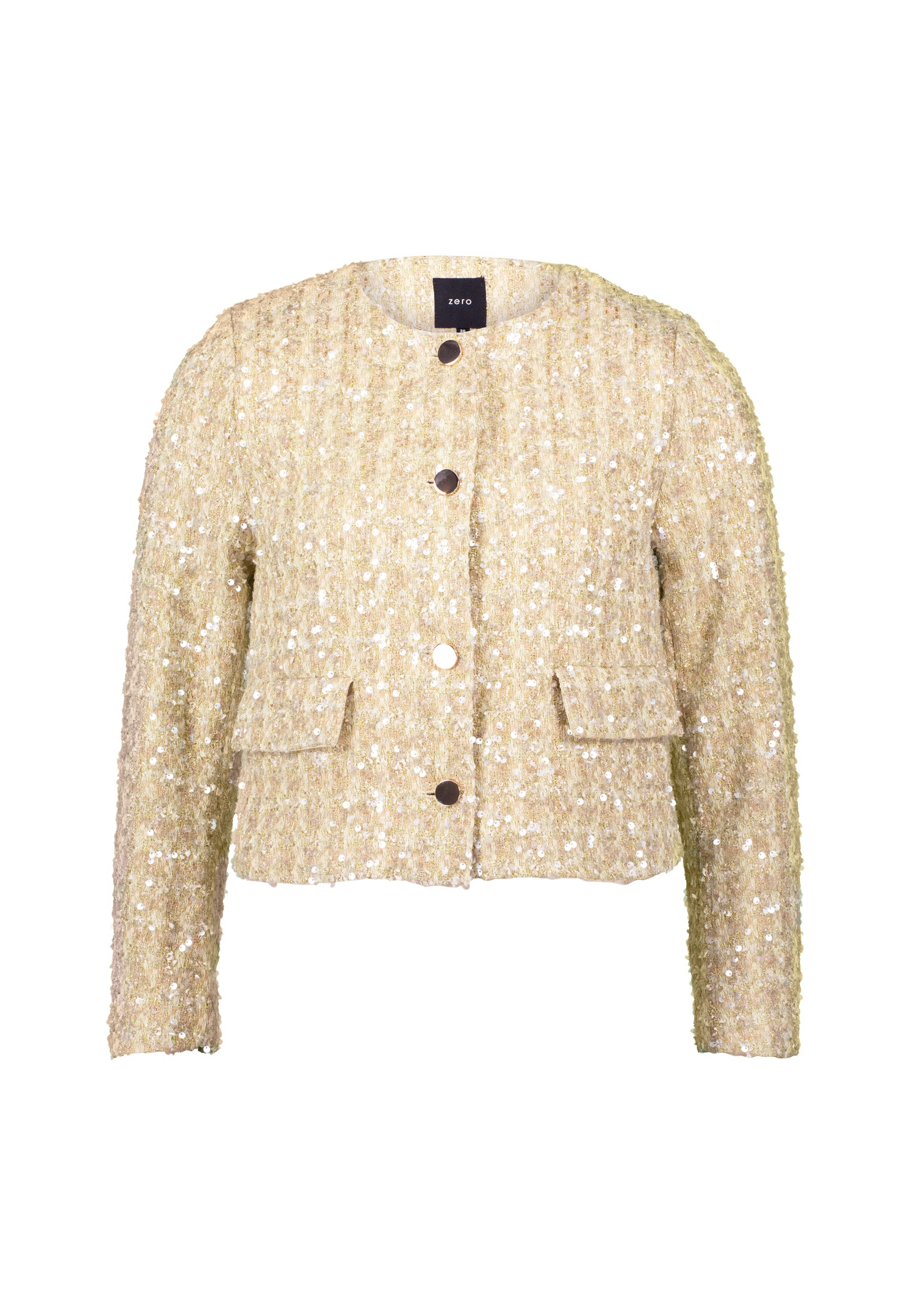 Zero Jackenblazer "zero Damen Blazer mit Pailletten", Knopfleiste günstig online kaufen