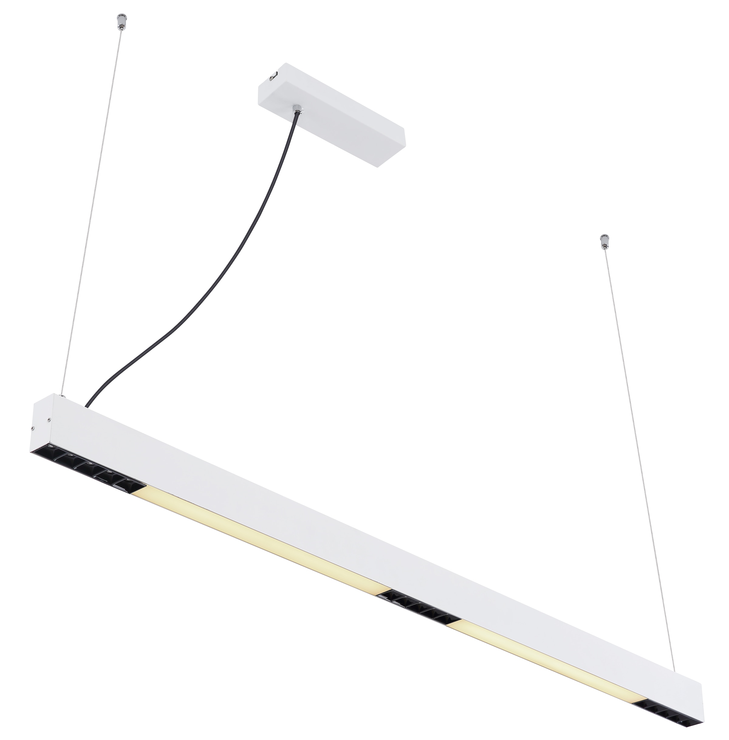 GLOBO LIGHTING Hängeleuchte »HODARI« LED-Modul 1 Stk. Weiß-aluminium Hängeleuchte mit RGB LED, Fernbedienung
