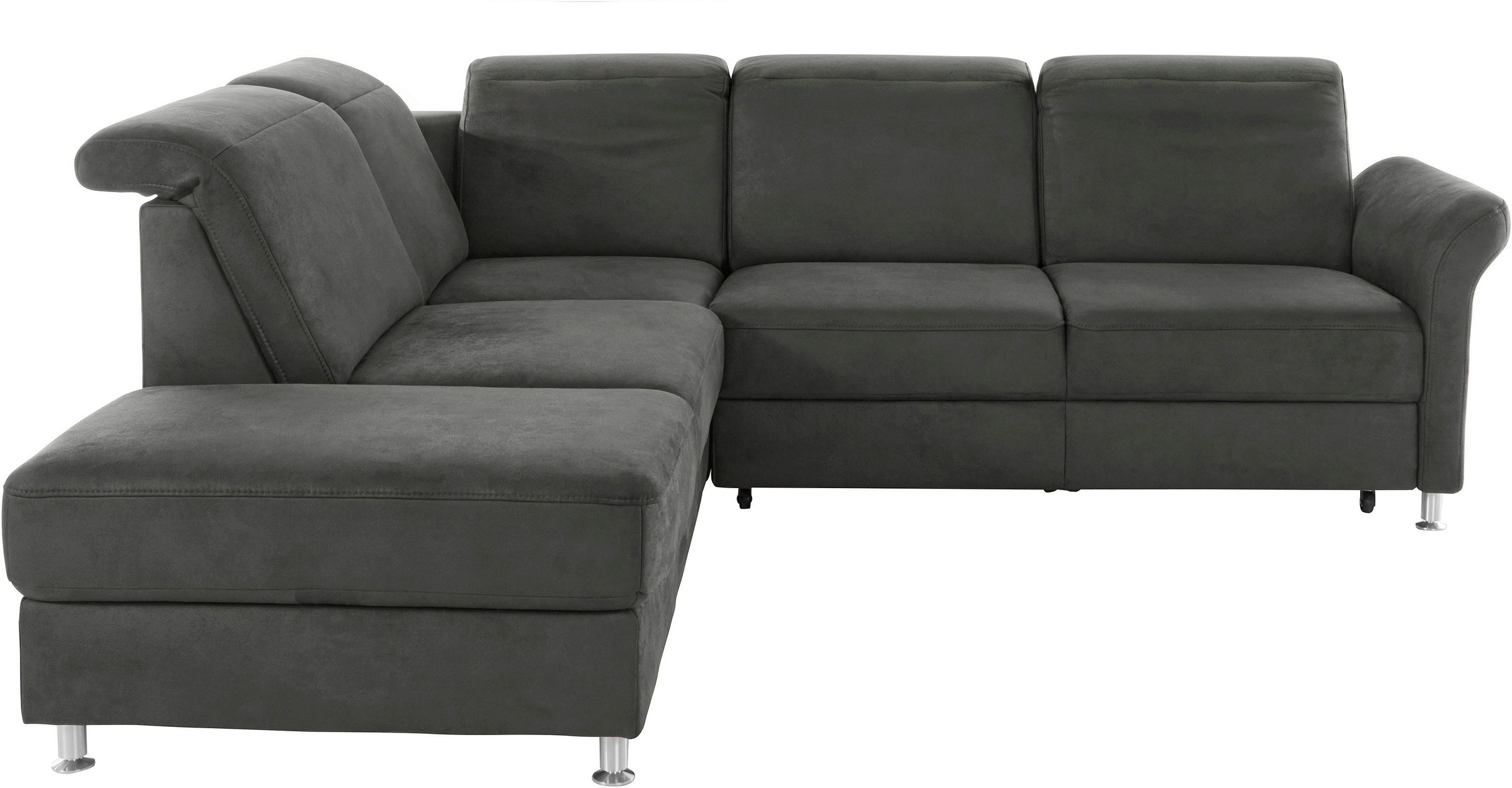 sit&more Ecksofa "Darwin L-Form" inklusive Federkern, wahlweise mit Kopftei günstig online kaufen