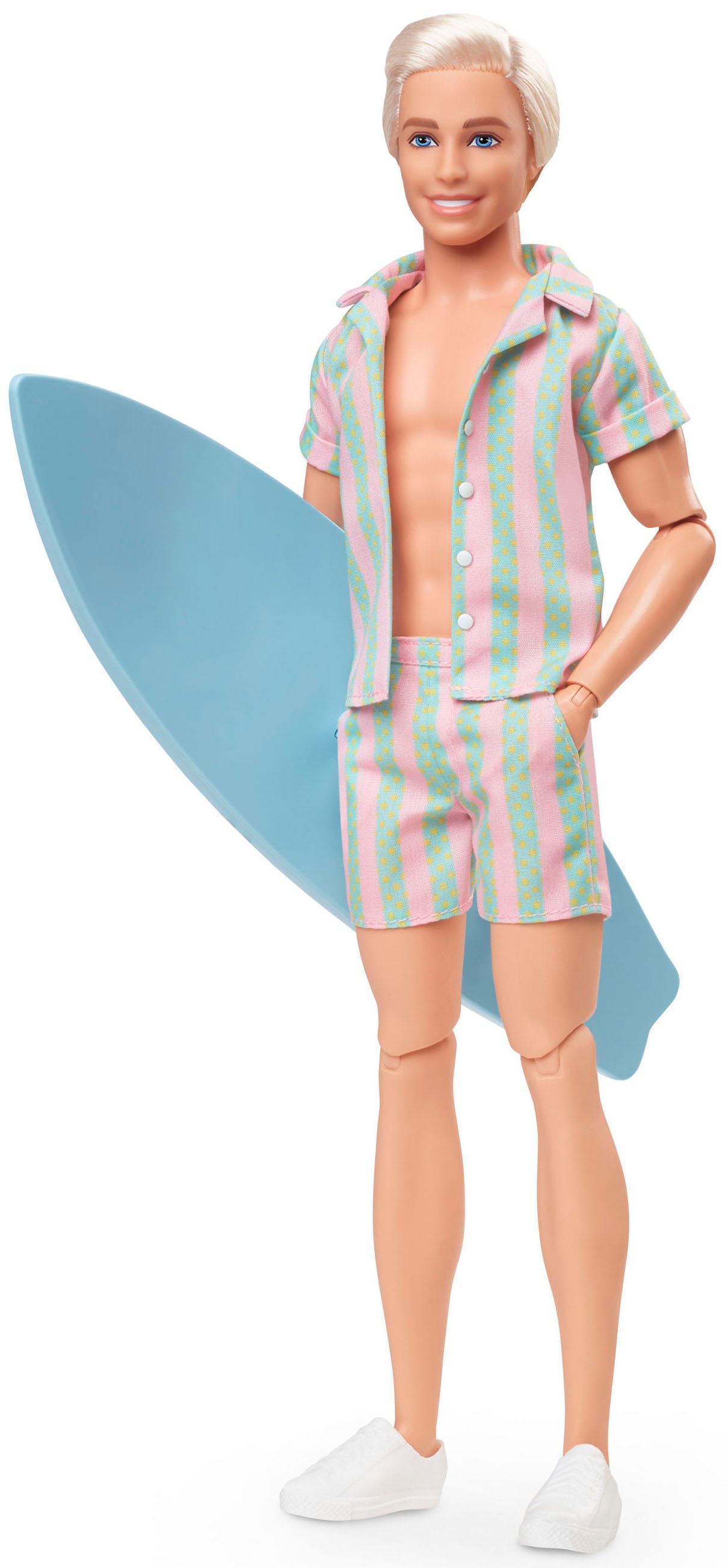 Barbie Anziehpuppe »Barbie Signature The Movie, Ken mit gestreiftem Strand-Outfit«