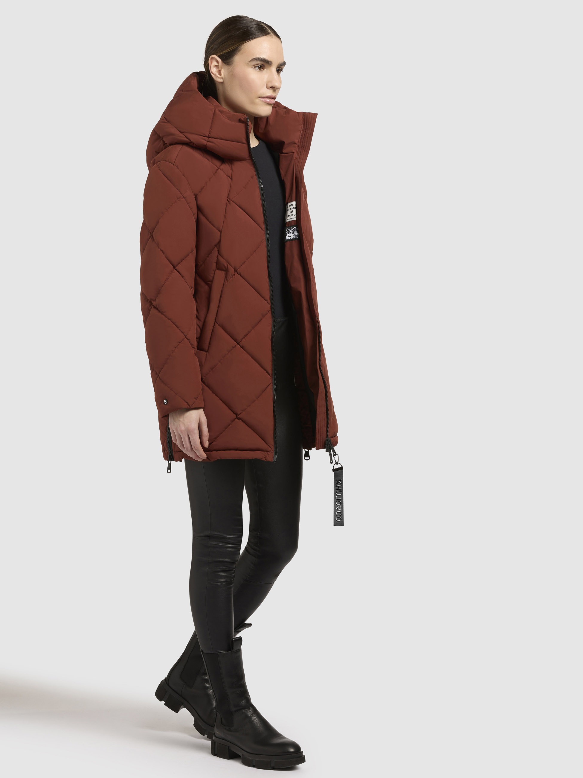 khujo Steppjacke »PEBB«, mit Kapuze