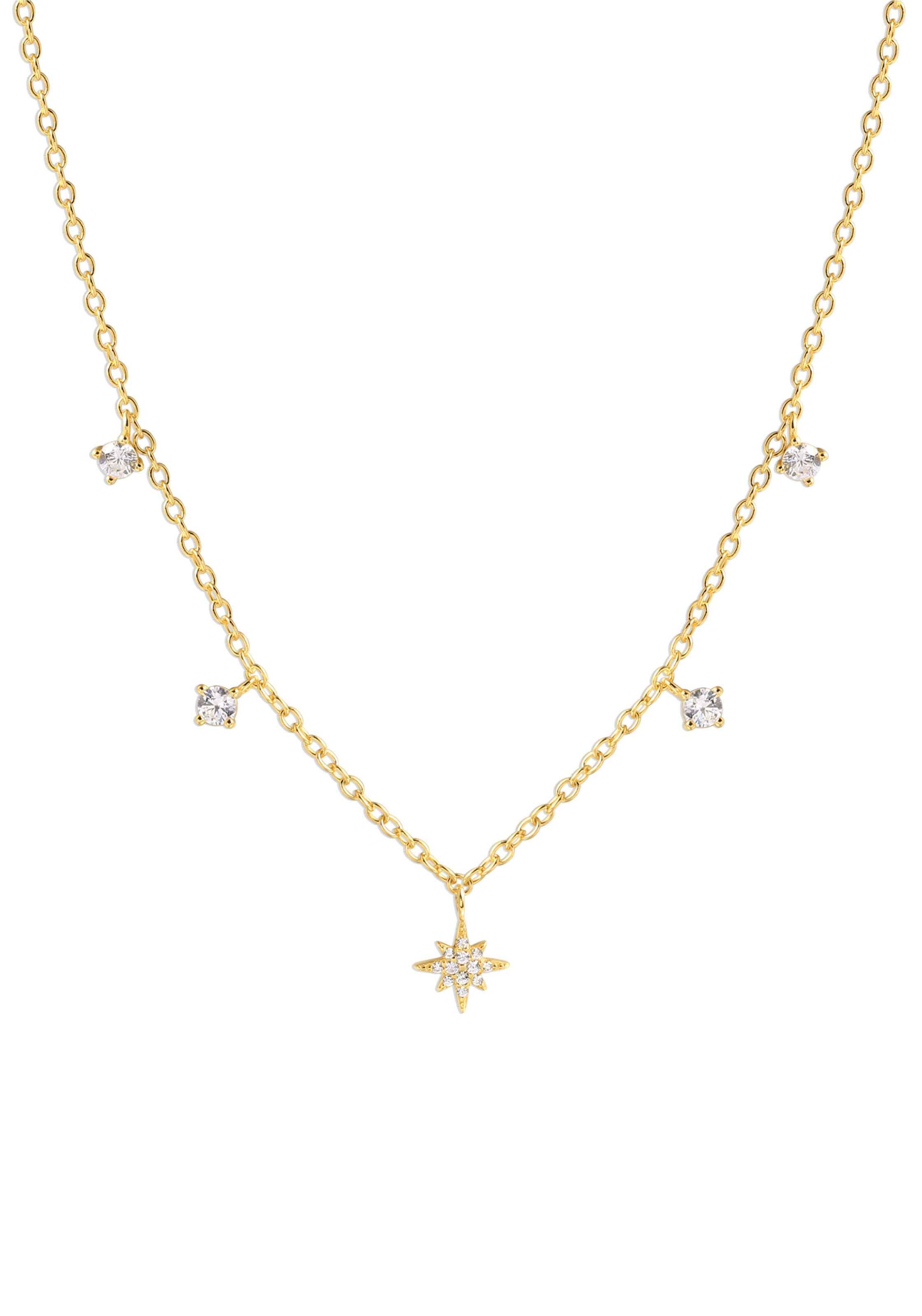 XENOX Kette mit Anhänger »XS TWINKLE, Stern, XS91315, XS91315G«, mit Zirkonia (synth.) kaufen