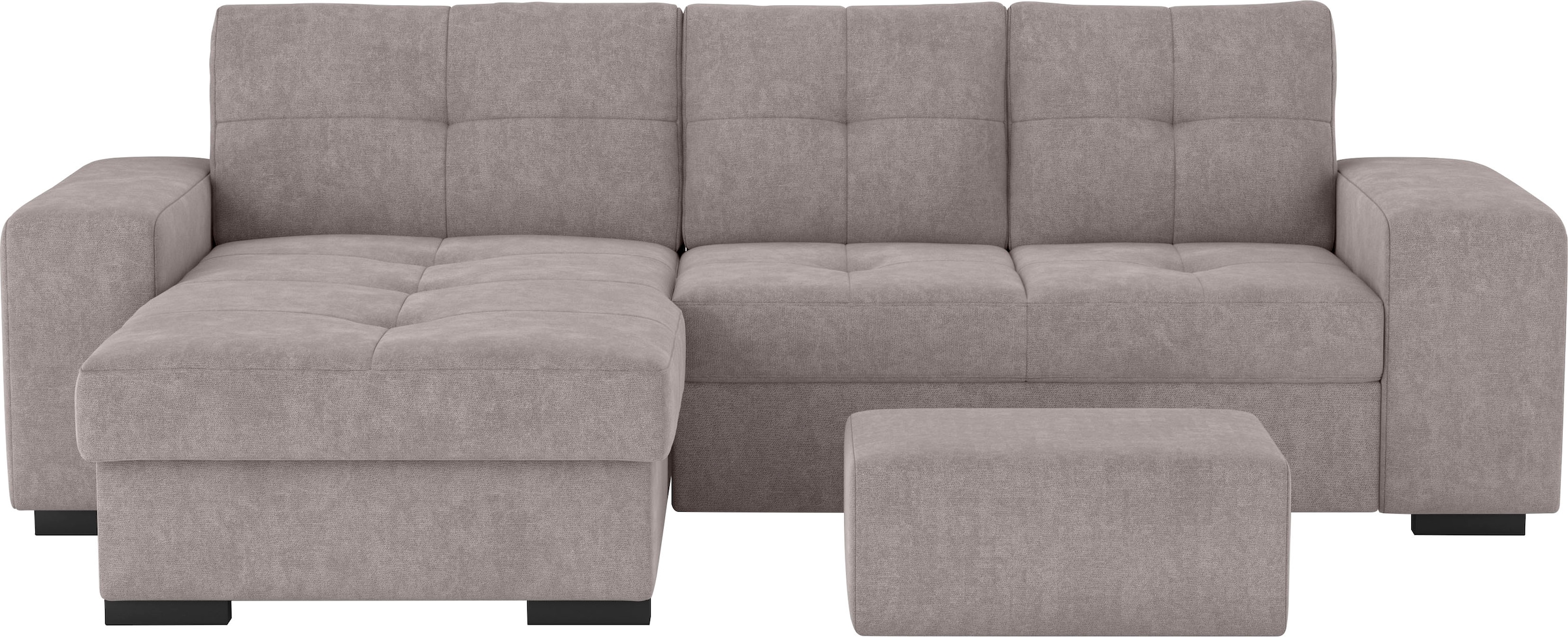 COTTA Ecksofa "Mattina L-Form", mit Hocker, wahlweise mit Bettfunktion & Be günstig online kaufen