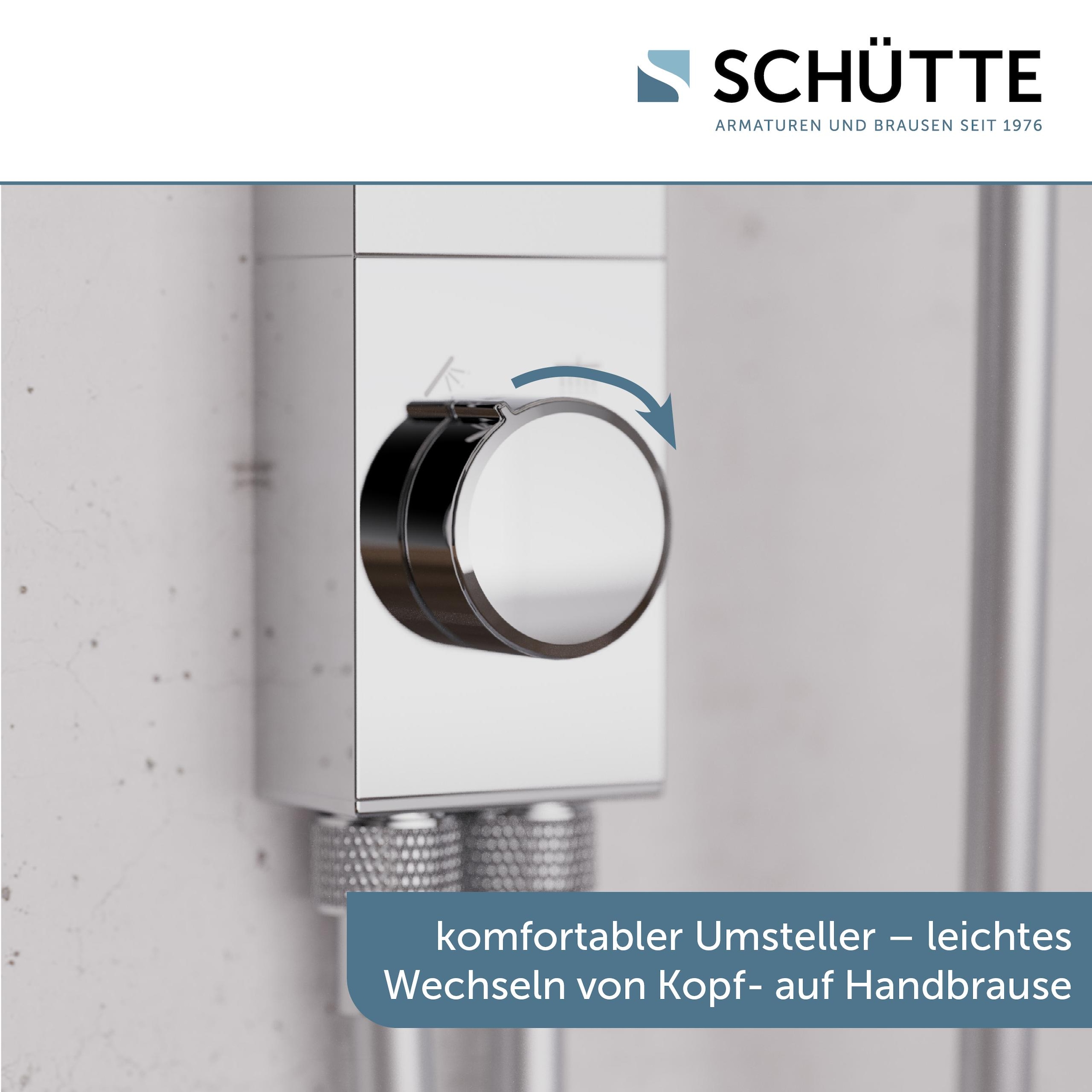 Schütte Brausegarnitur »LA PALMA«, (Komplett-Set), Regendusche, mit Antikalk-Beschichtung, wassersparend