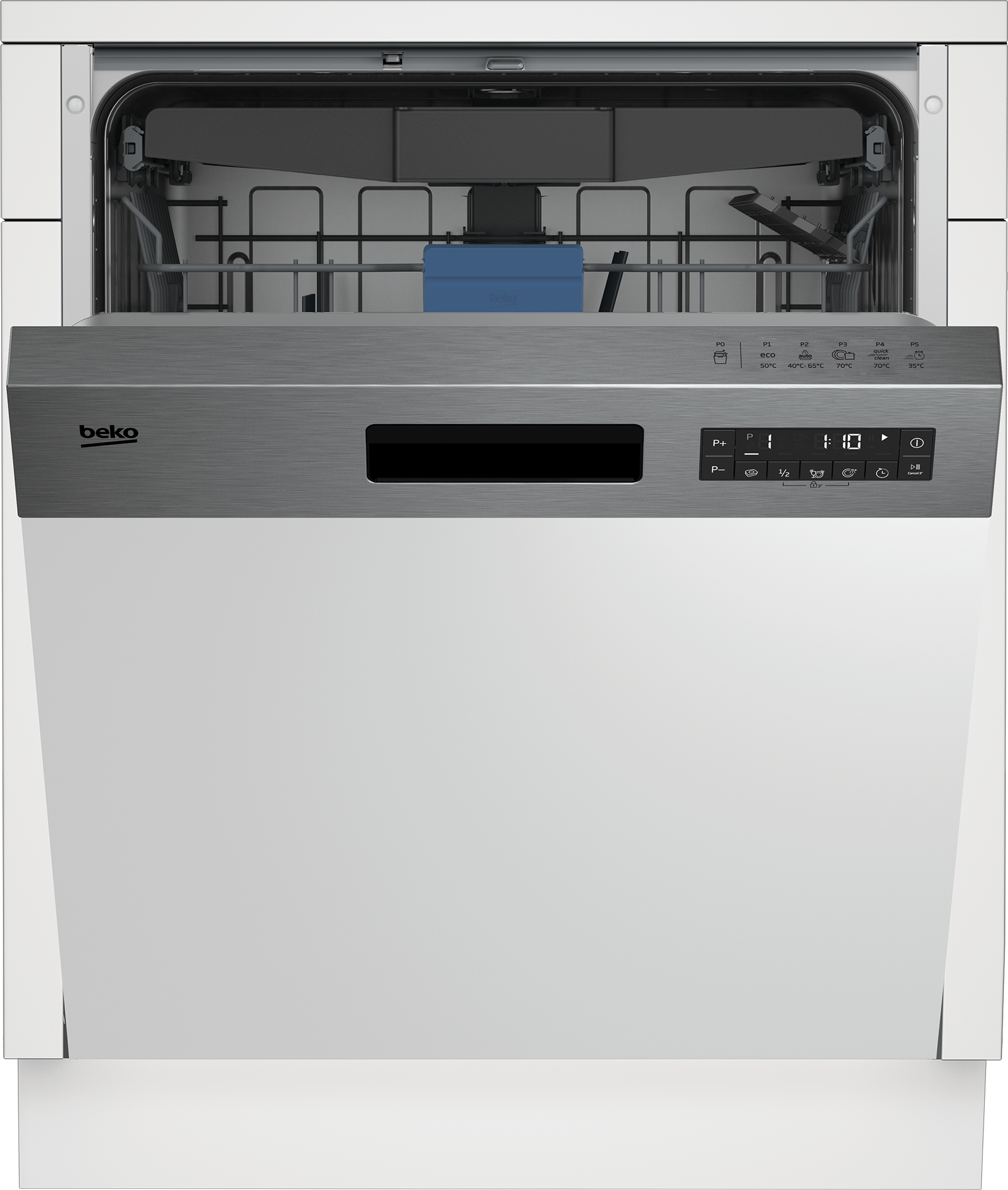 BEKO teilintegrierbarer Geschirrspüler »BDSN25530X 7623991677«, 15 Maßgedecke, Watersafe+