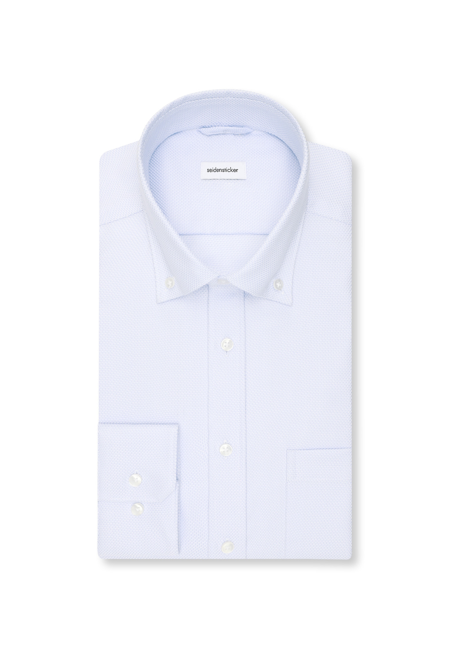 seidensticker Businesshemd »Schwarze Rose« Regular 1/1 Button-Down-Kragen Struktur