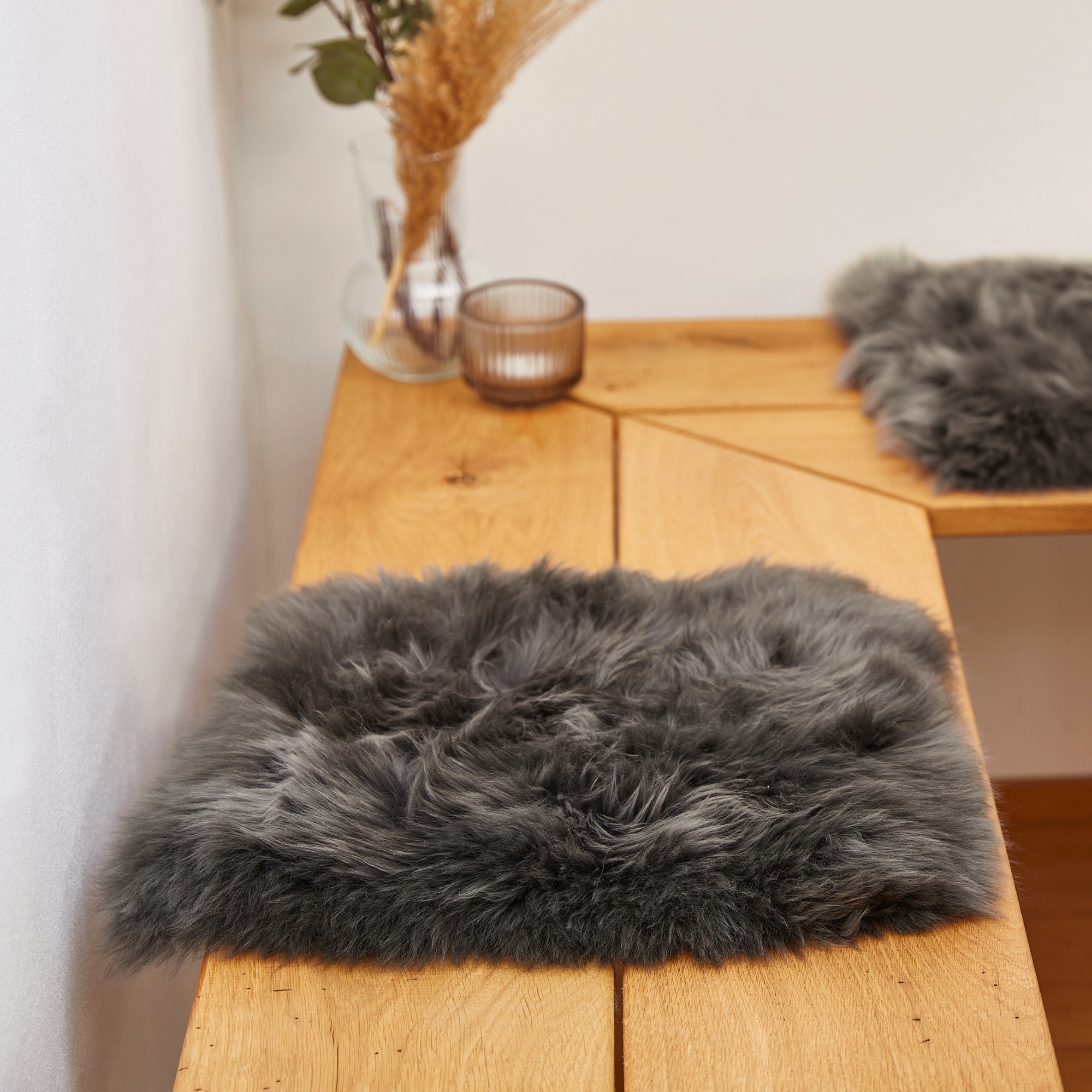 LUXOR living Stuhlkissen "Sitzauflage Lammfell" Sitzauflage, rund oder ecki günstig online kaufen