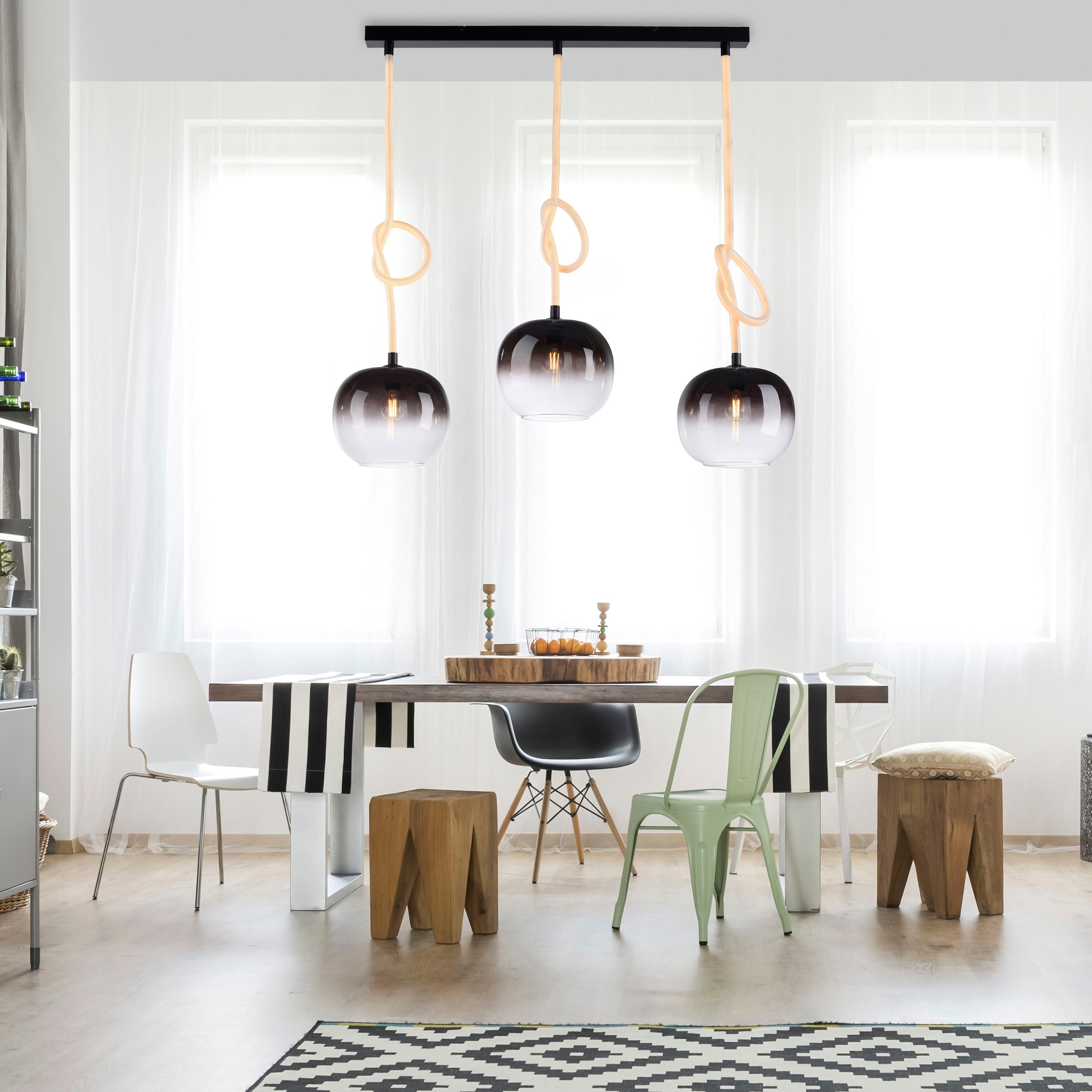 Paul Neuhaus Pendelleuchte »LUMA«, 6 flammig, Leuchtmittel LED-Board | LED fest integriert
