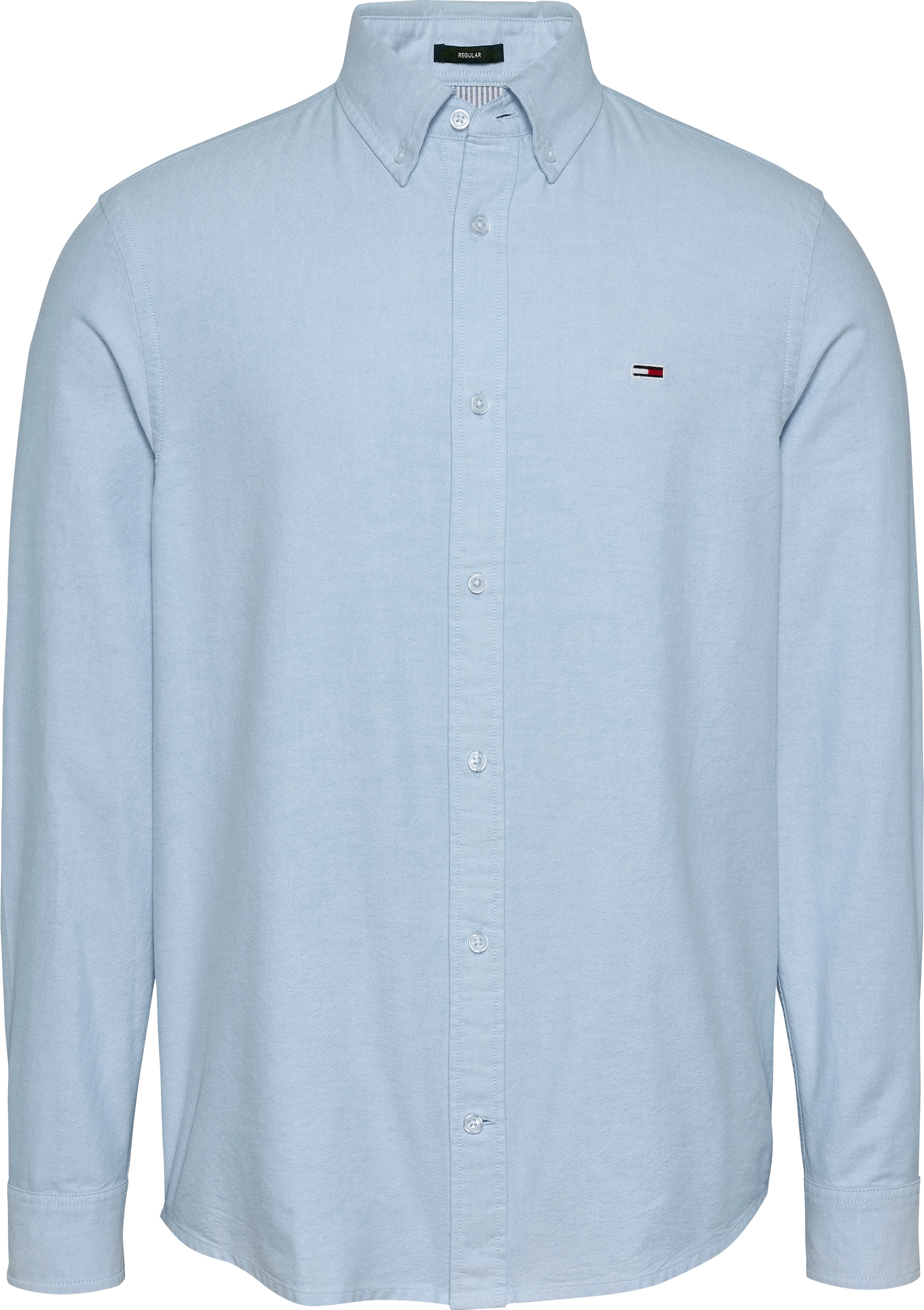 Tommy Jeans Langarmhemd »TJM REG OXFORD SHIRT EXT«, mit Logostickerei
