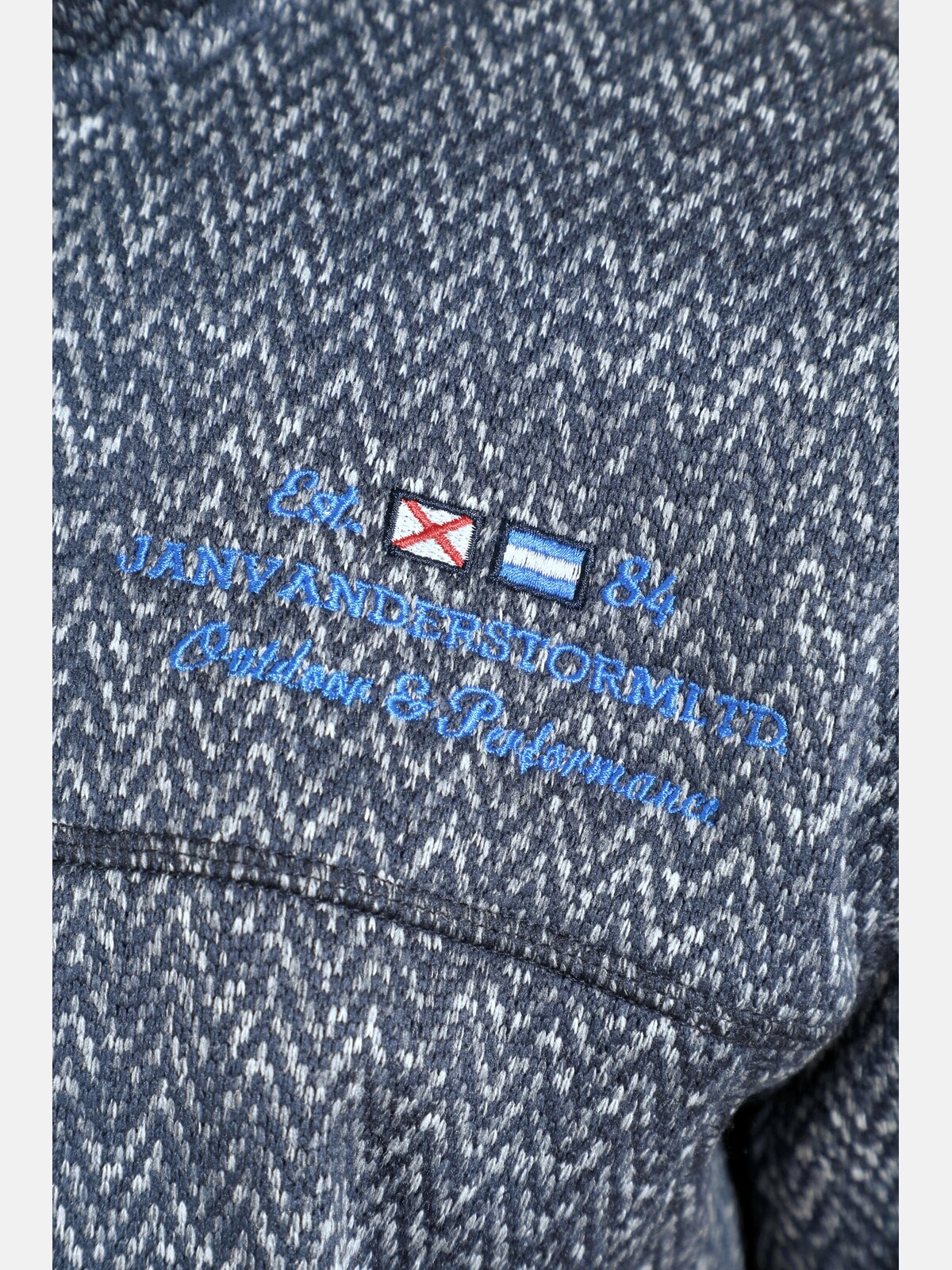 Jan Vanderstorm Sweatjacke »Strickfleecejacke KOLMUND«
