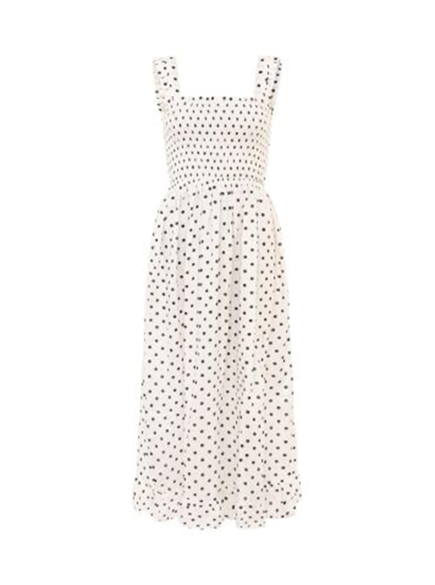 Zwillingsherz Maxikleid »"Classic Dots"« Ohne Taschen knöchellang, breite Träger, mit Punkten, elastisches Oberteil